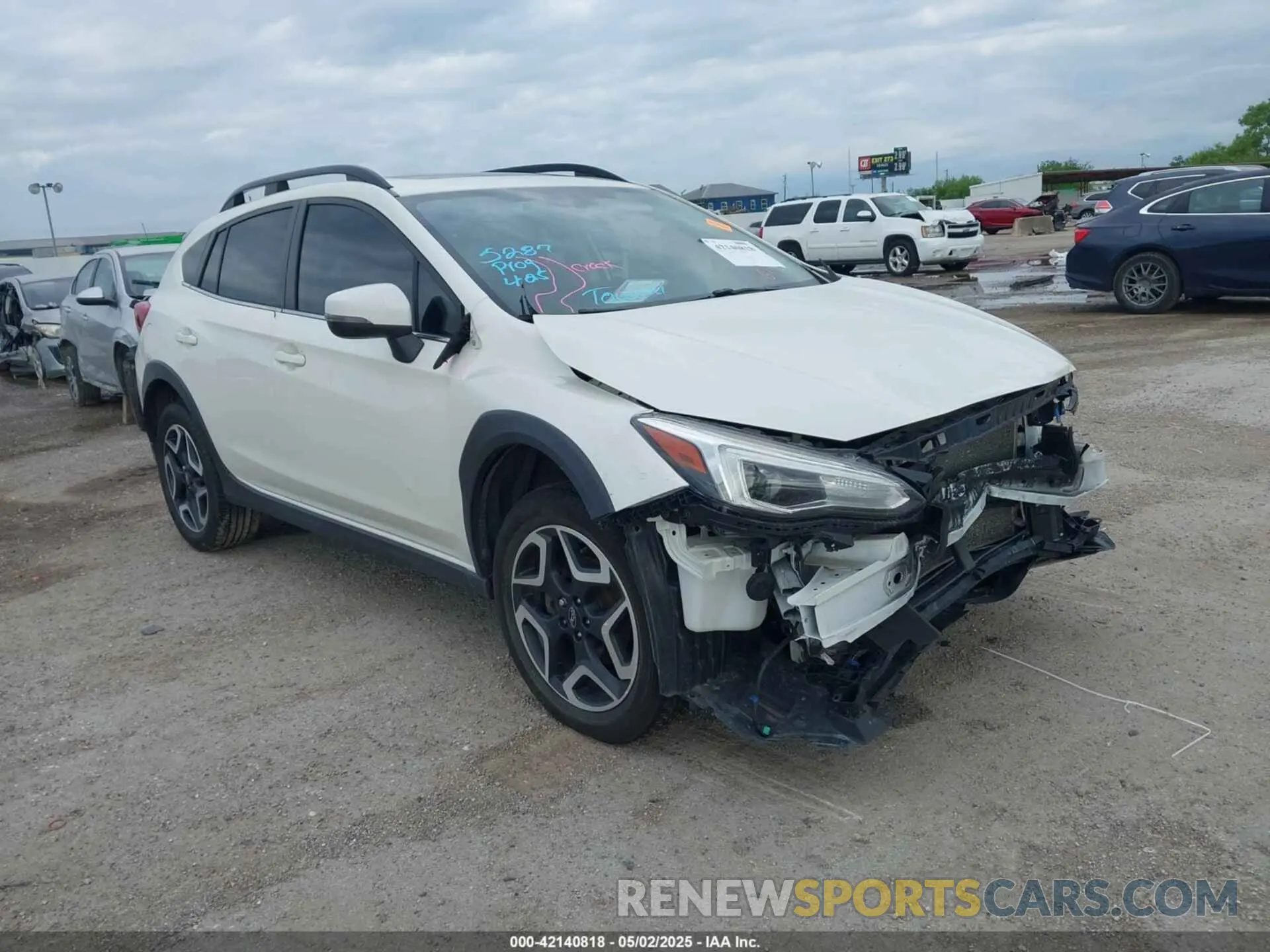 1 Photograph of a damaged car JF2GTANC5LH248587 SUBARU CROSSTREK 2020