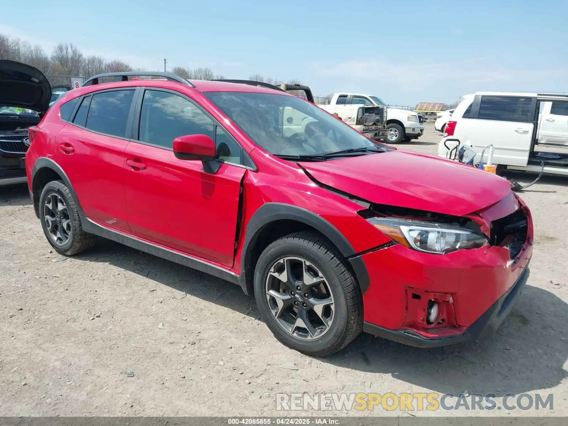 1 Photograph of a damaged car JF2GTAPC4L8221877 SUBARU CROSSTREK 2020