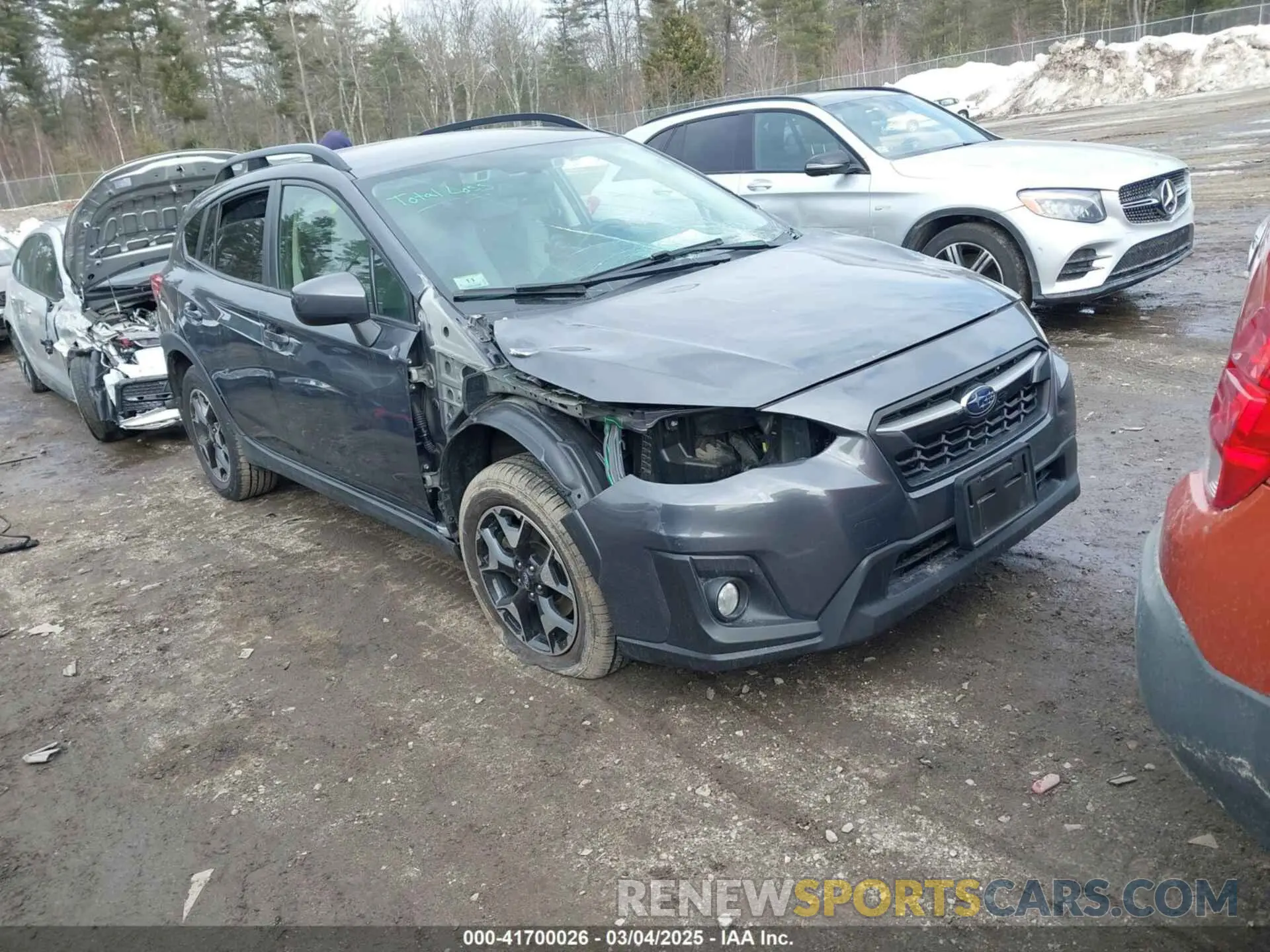1 Photograph of a damaged car JF2GTAPC7L8250595 SUBARU CROSSTREK 2020
