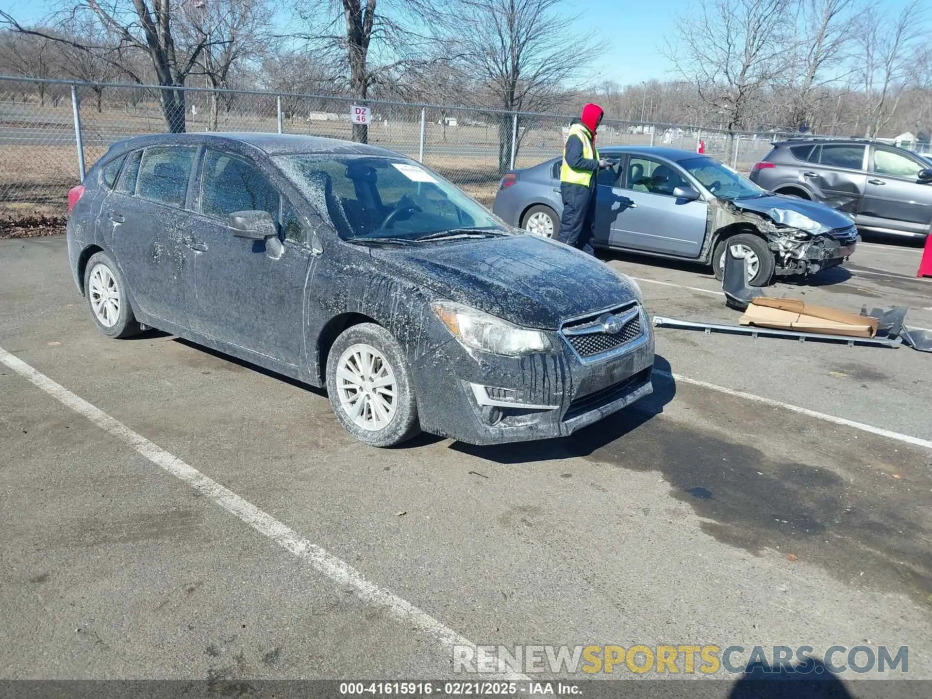 1 Photograph of a damaged car JF2GTAAC3MG361435 SUBARU CROSSTREK 2021