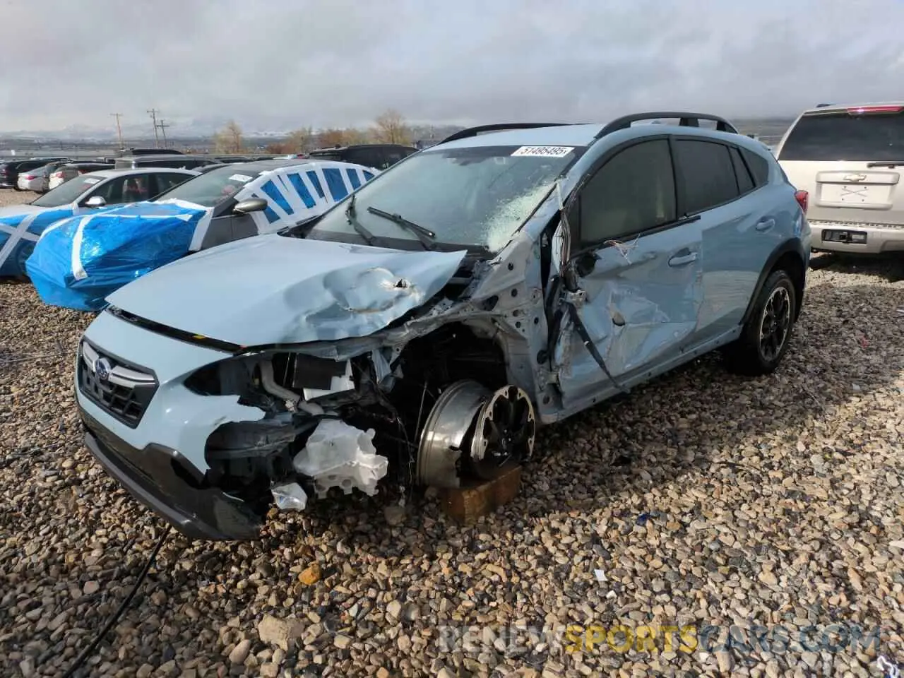 1 Photograph of a damaged car JF2GTAPC4M8245484 SUBARU CROSSTREK 2021
