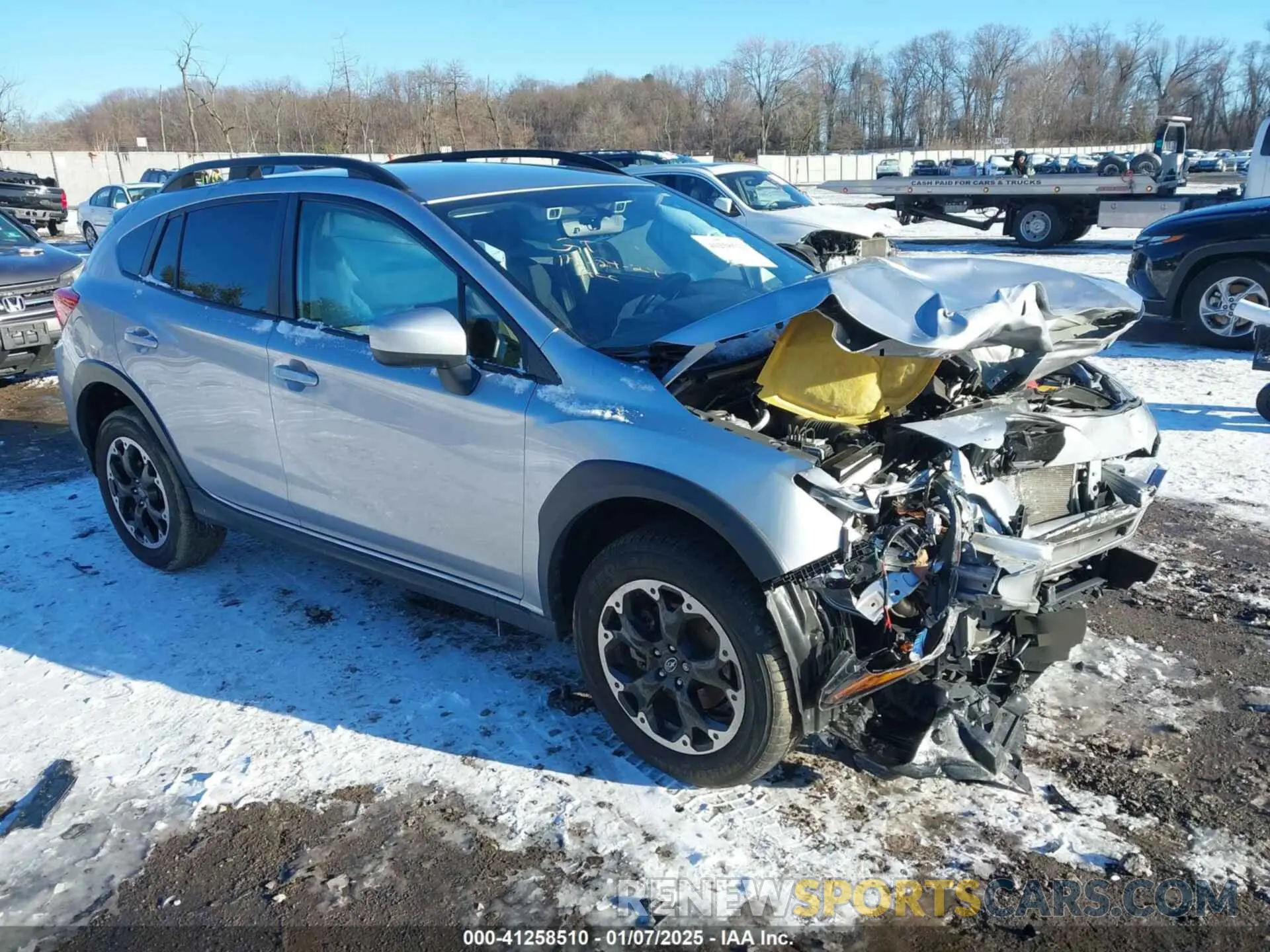 1 Photograph of a damaged car JF2GTAPC5MH686380 SUBARU CROSSTREK 2021