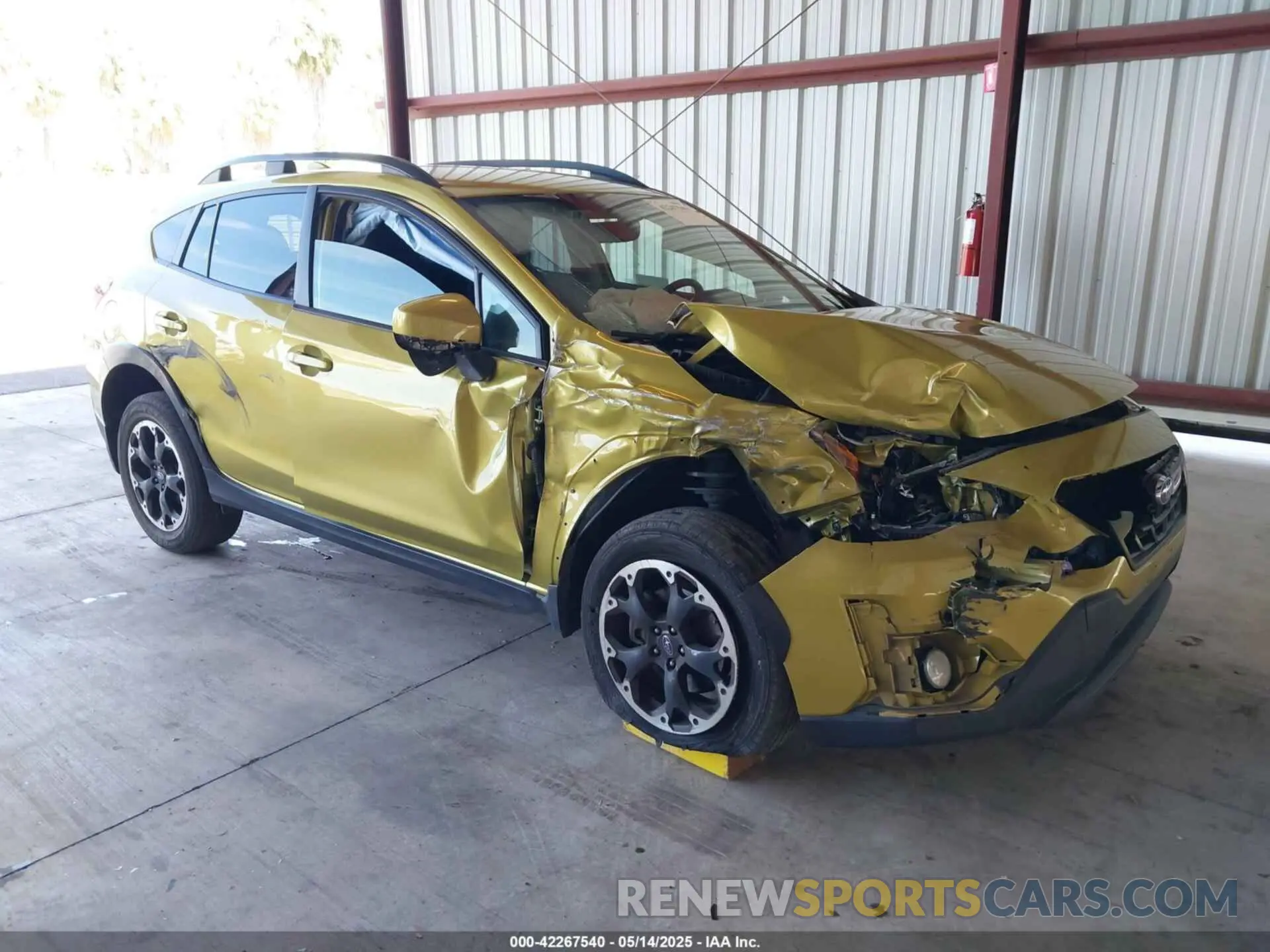 1 Photograph of a damaged car JF2GTAPC9MH348352 SUBARU CROSSTREK 2021