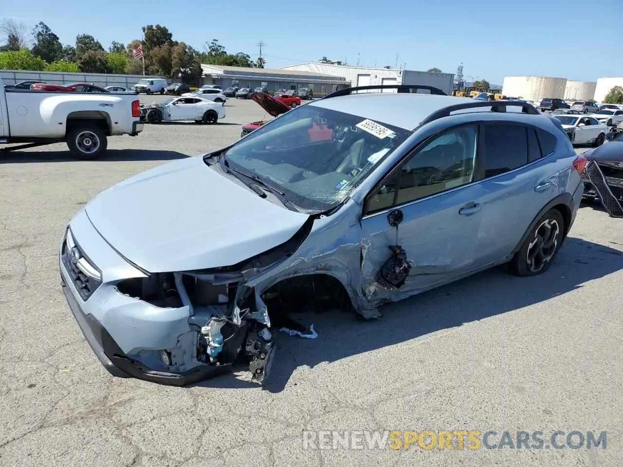 1 Photograph of a damaged car JF2GTHMC2M8247005 SUBARU CROSSTREK 2021