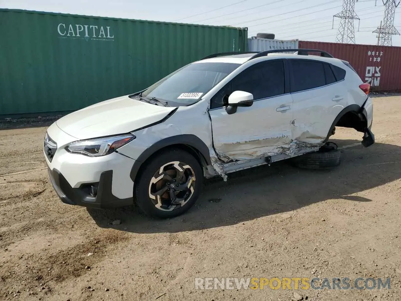 1 Photograph of a damaged car JF2GTHMC4M8252660 SUBARU CROSSTREK 2021