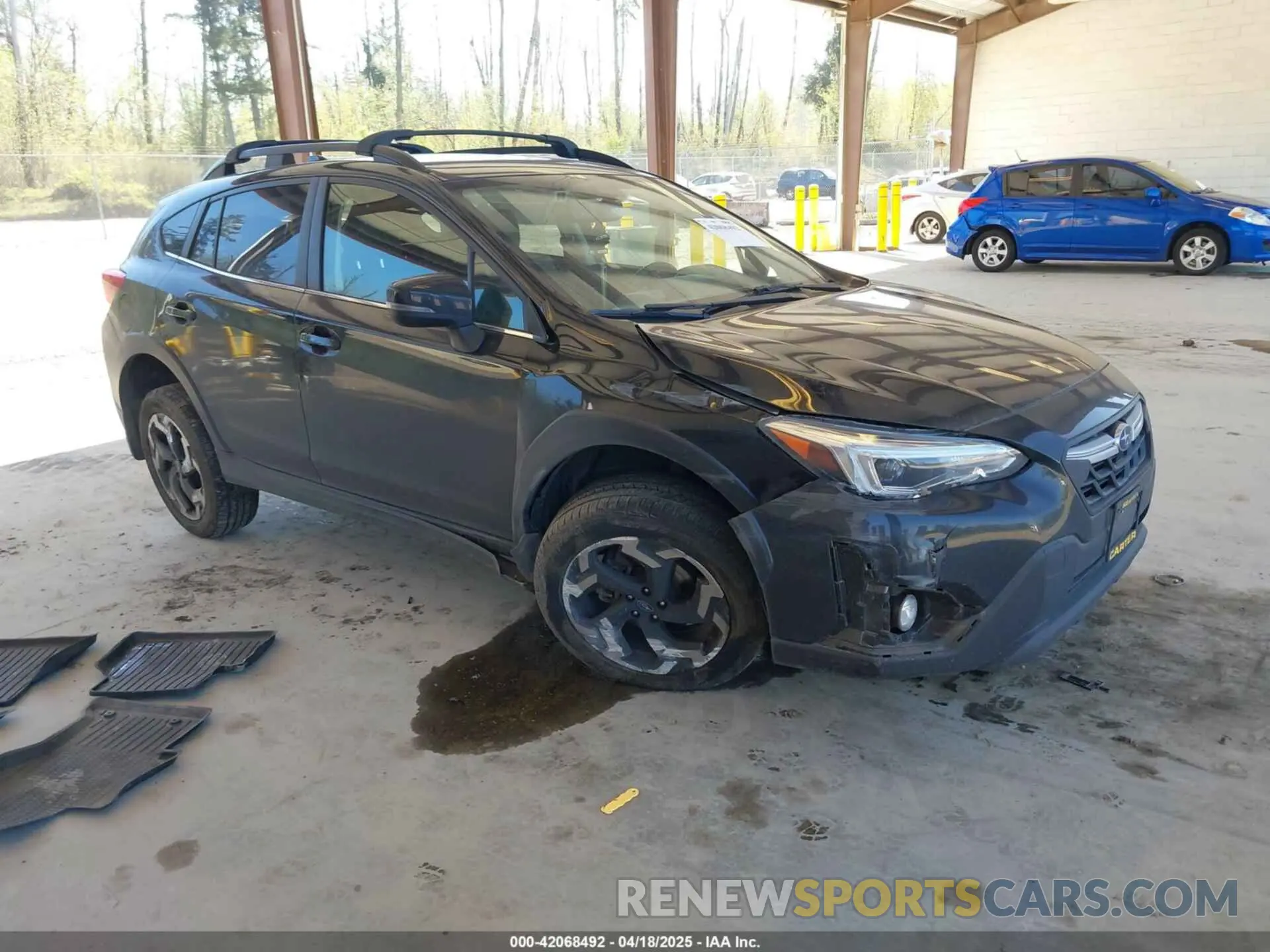 1 Photograph of a damaged car JF2GTHMC9M8335128 SUBARU CROSSTREK 2021