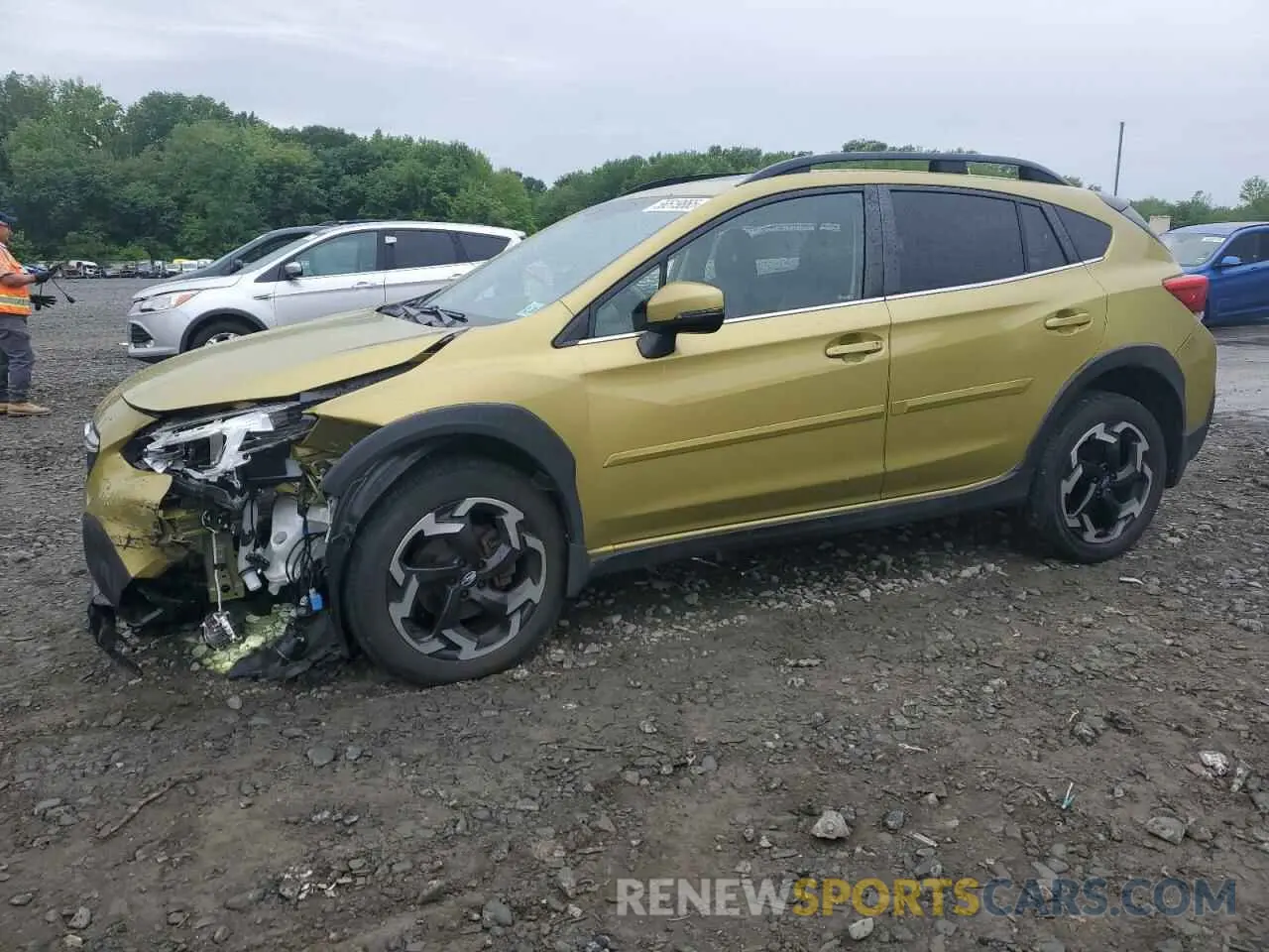 1 Photograph of a damaged car JF2GTHNC1MH280124 SUBARU CROSSTREK 2021