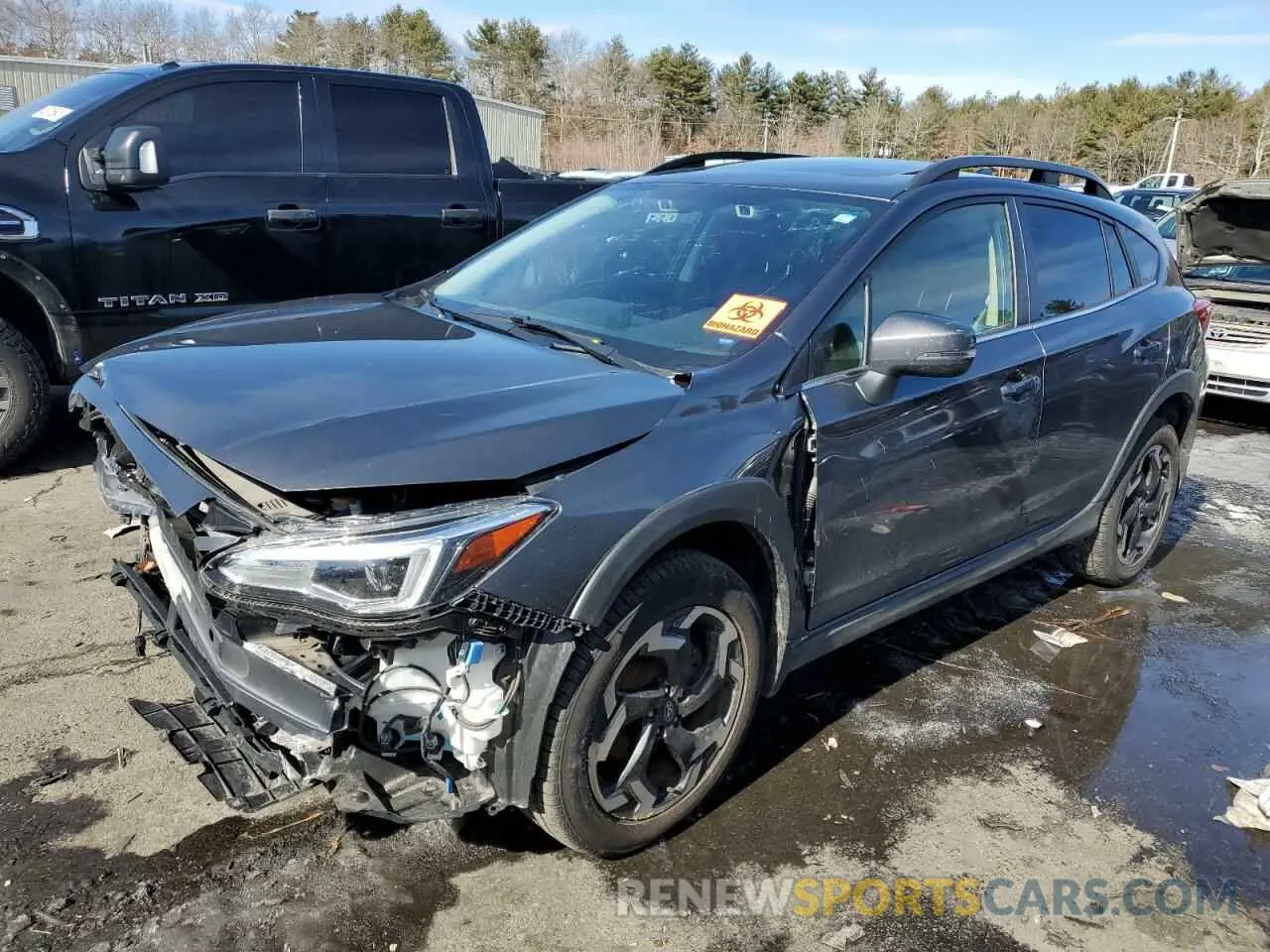 1 Photograph of a damaged car JF2GTHNC6M8286033 SUBARU CROSSTREK 2021