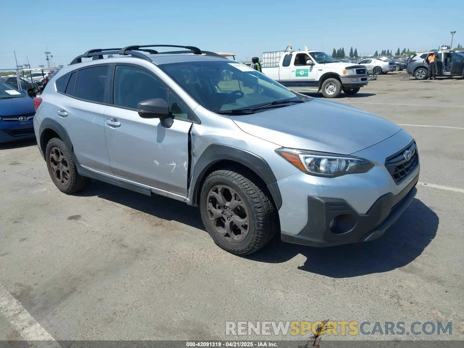 1 Photograph of a damaged car JF2GTHRC7MH338151 SUBARU CROSSTREK 2021