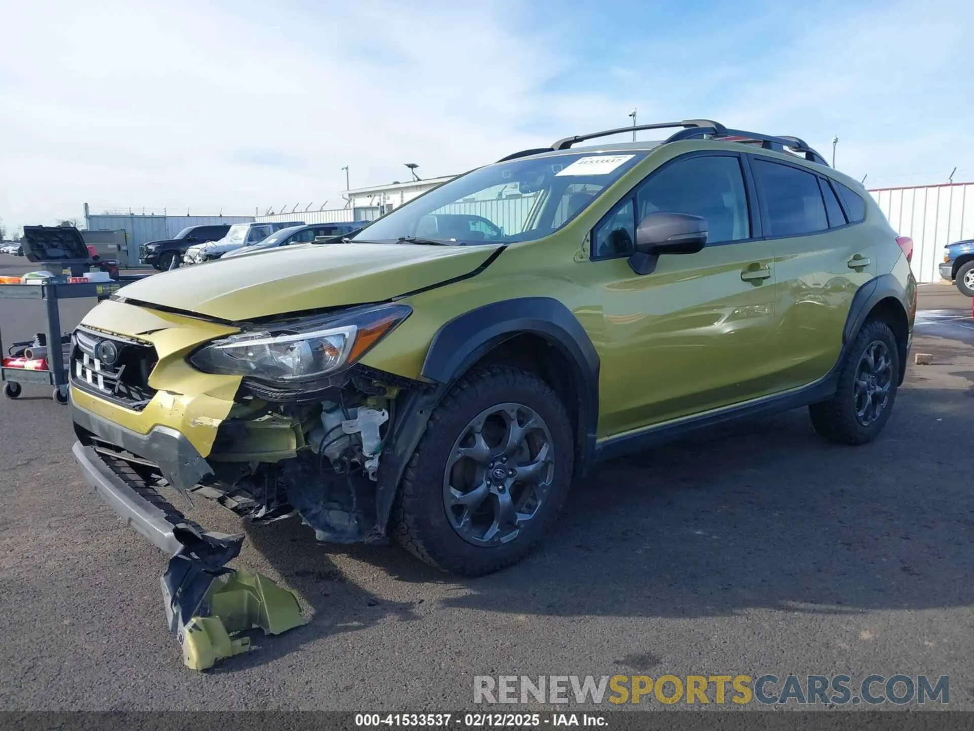 2 Photograph of a damaged car JF2GTHSC0MH318091 SUBARU CROSSTREK 2021
