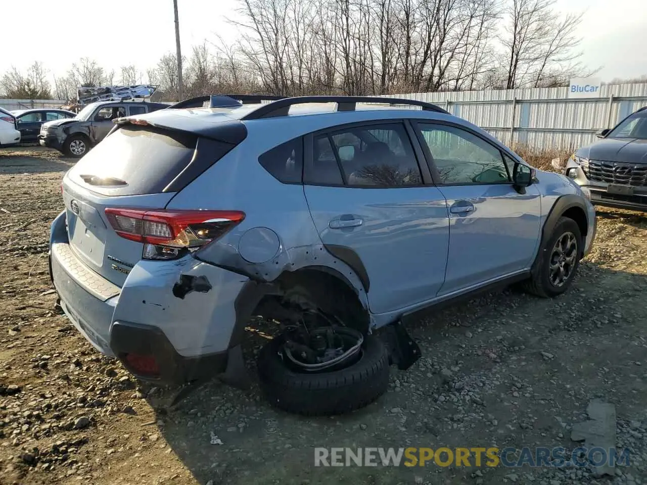 3 Photograph of a damaged car JF2GTHSC1MH283738 SUBARU CROSSTREK 2021