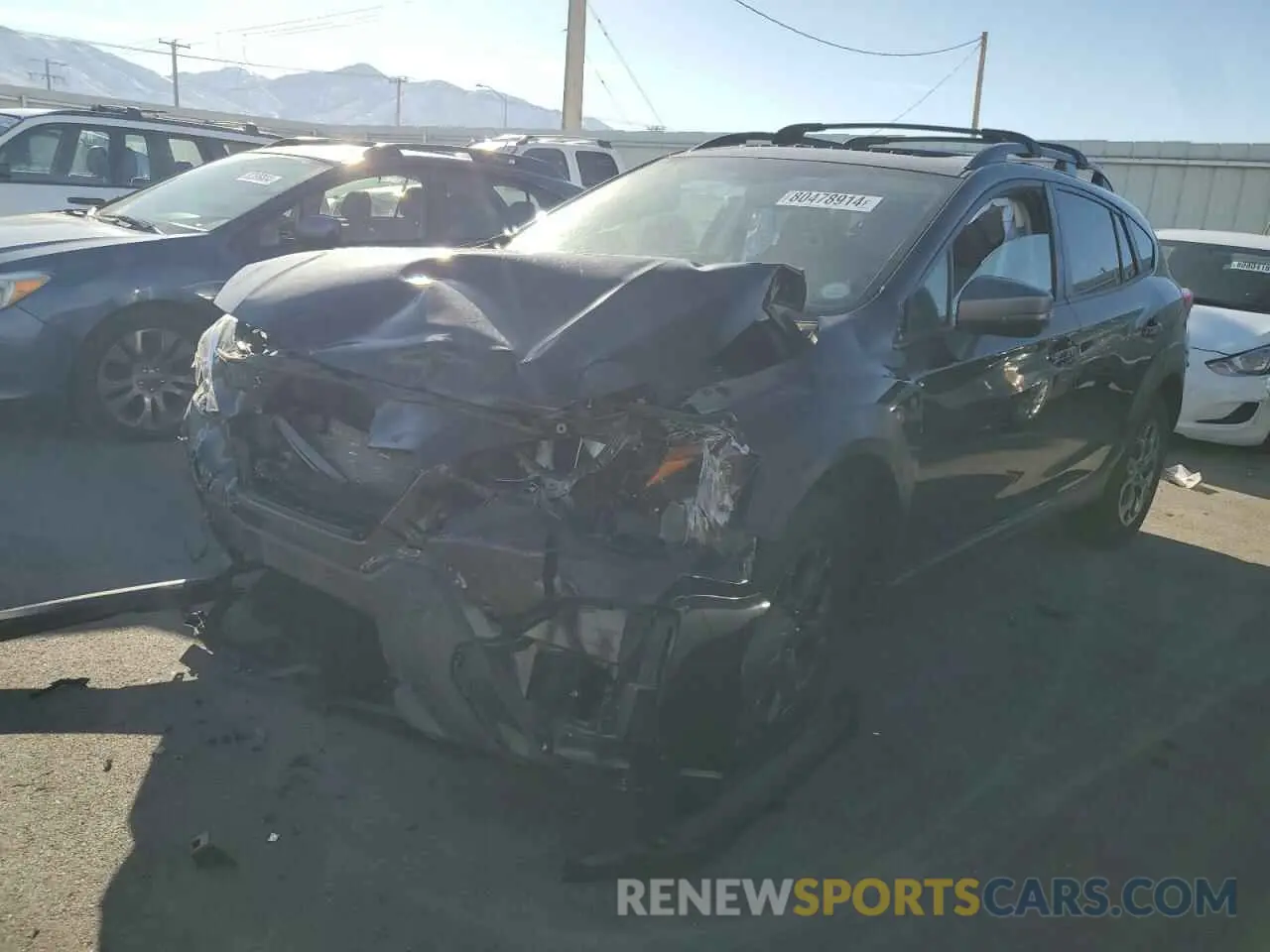 1 Photograph of a damaged car JF2GTHSC2MH300644 SUBARU CROSSTREK 2021