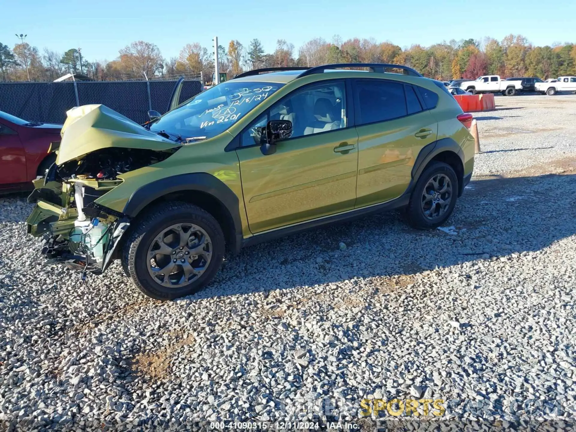 2 Photograph of a damaged car JF2GTHSC2MH672601 SUBARU CROSSTREK 2021
