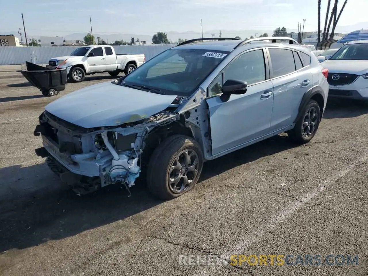 1 Photograph of a damaged car JF2GTHSC3MH360089 SUBARU CROSSTREK 2021