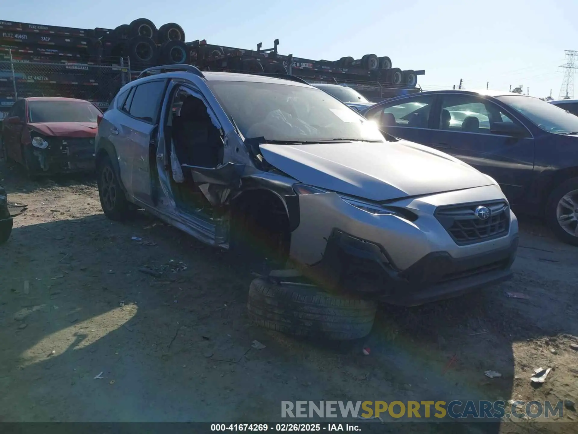 1 Photograph of a damaged car JF2GTHSC4MH232248 SUBARU CROSSTREK 2021