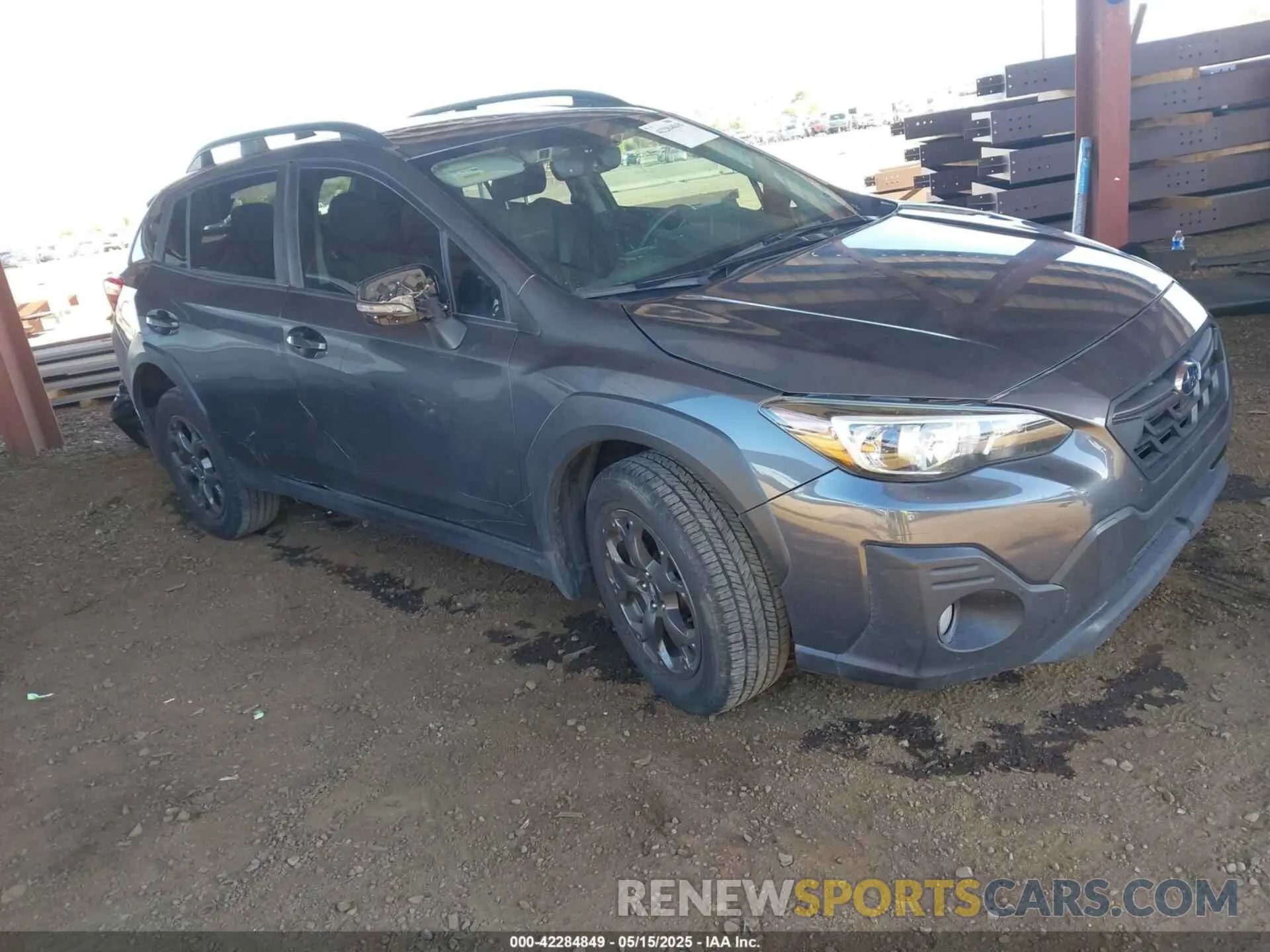 1 Photograph of a damaged car JF2GTHSC6MH300596 SUBARU CROSSTREK 2021