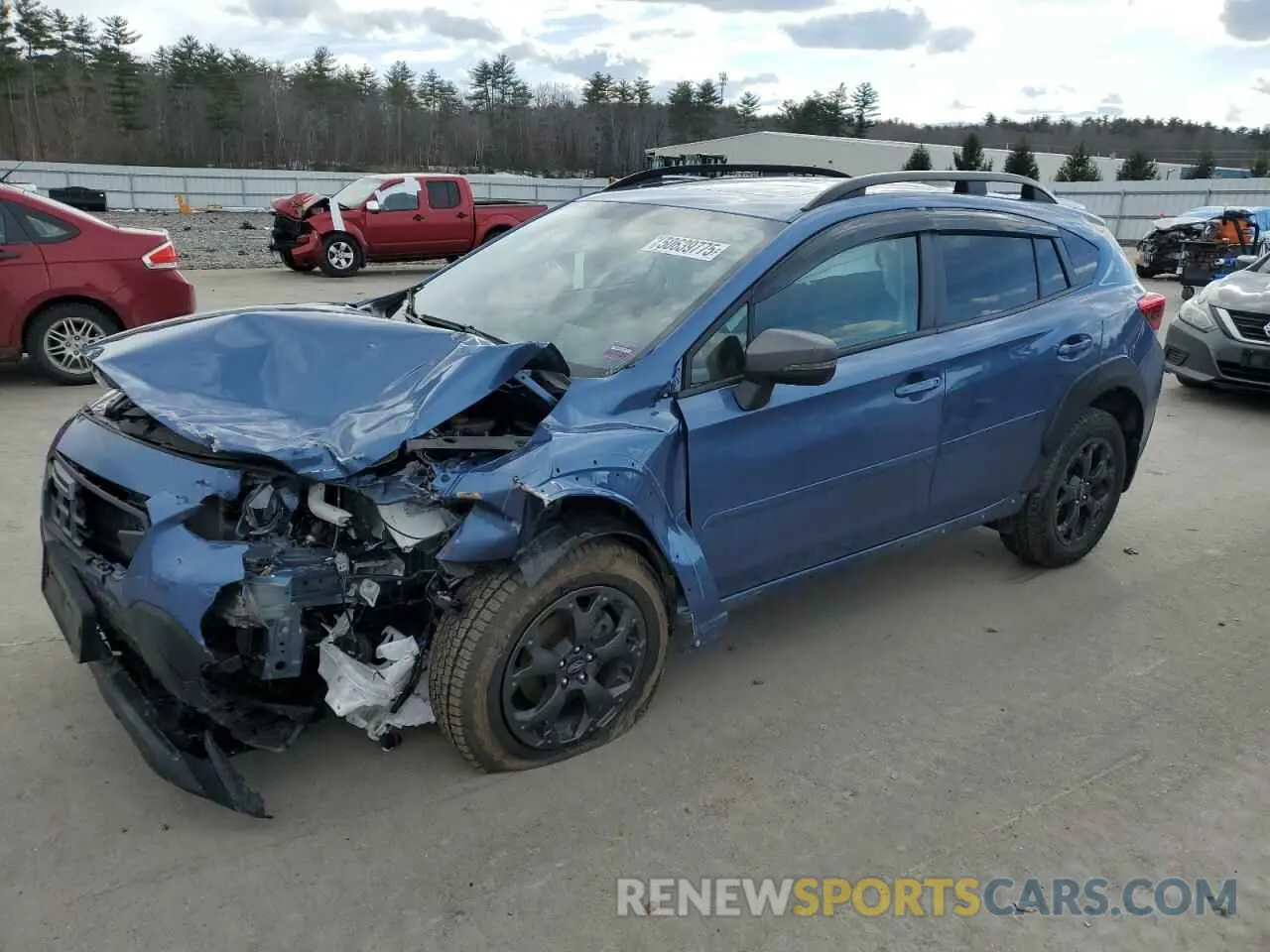 1 Photograph of a damaged car JF2GTHSC6MH396536 SUBARU CROSSTREK 2021