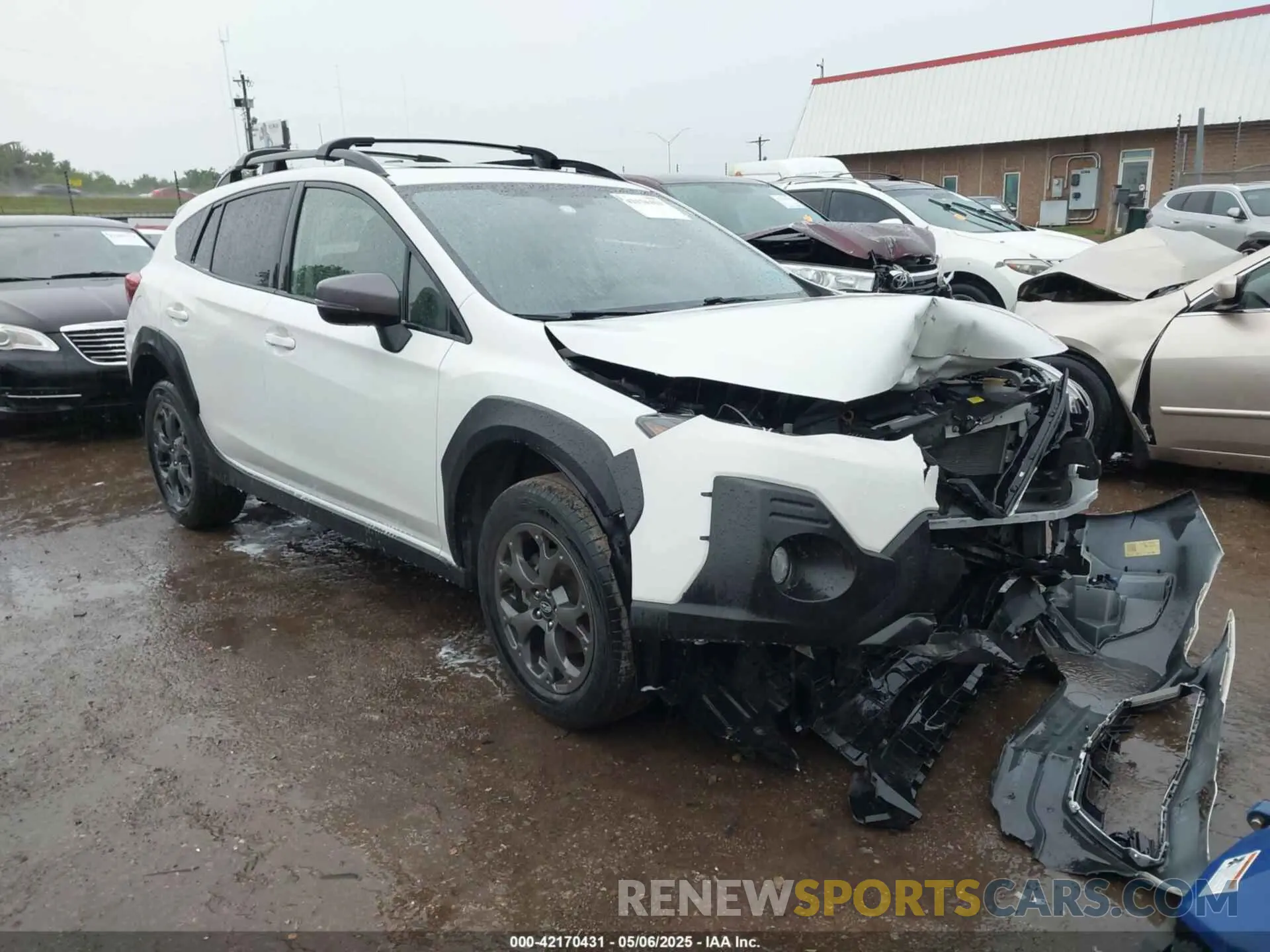 1 Photograph of a damaged car JF2GTHSC8MH302382 SUBARU CROSSTREK 2021