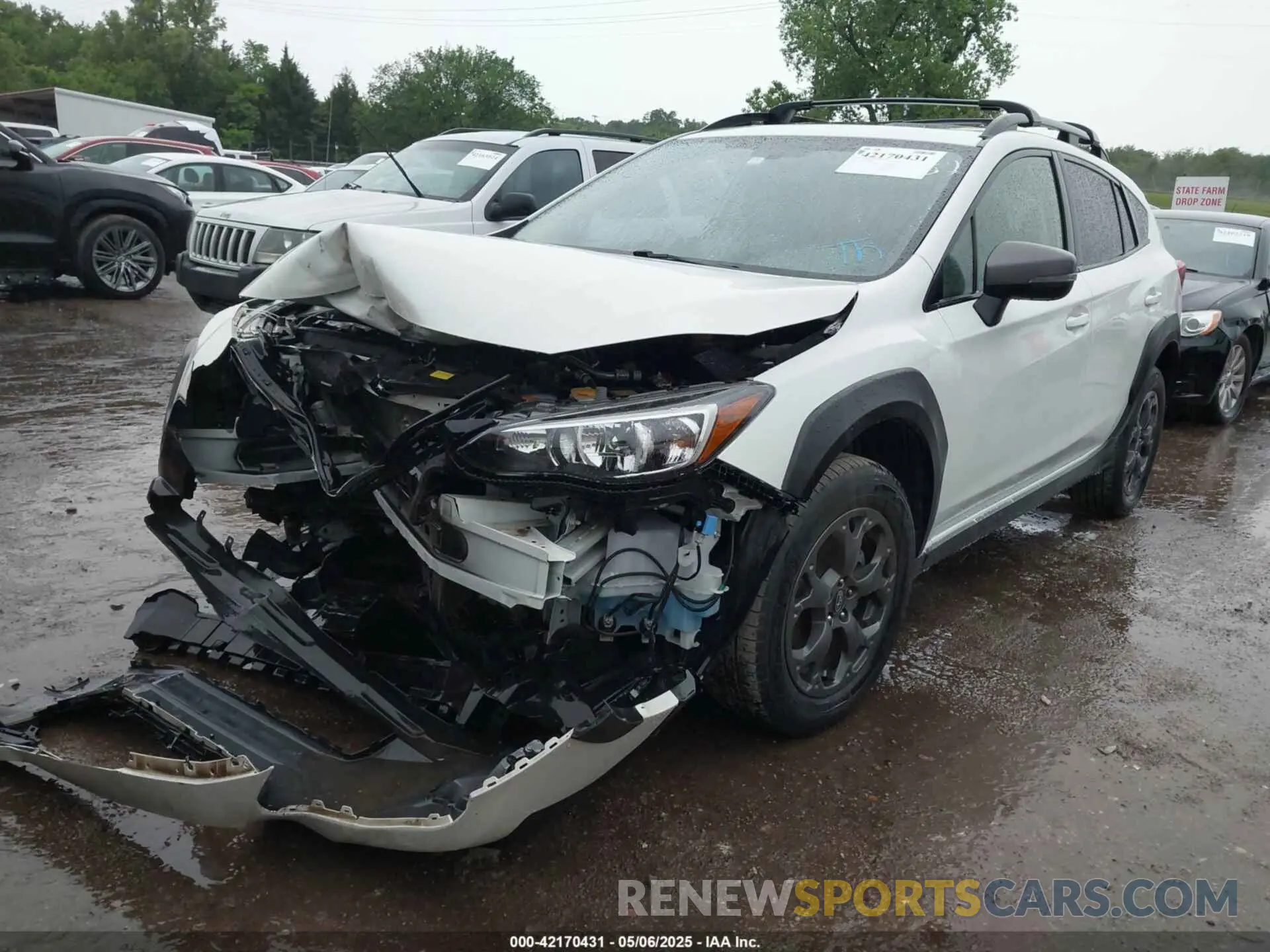 2 Photograph of a damaged car JF2GTHSC8MH302382 SUBARU CROSSTREK 2021