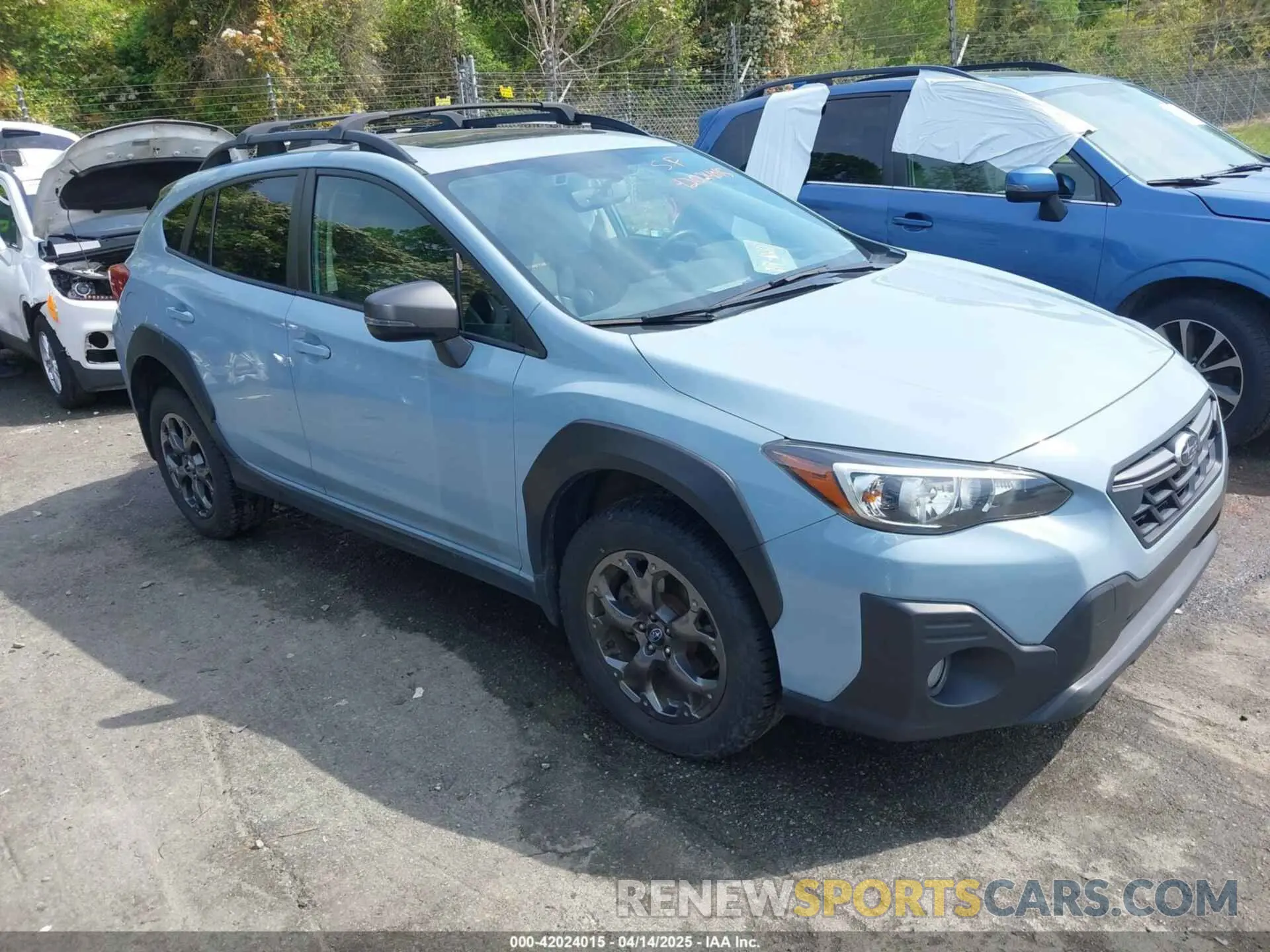 1 Photograph of a damaged car JF2GTHSC8MH336161 SUBARU CROSSTREK 2021