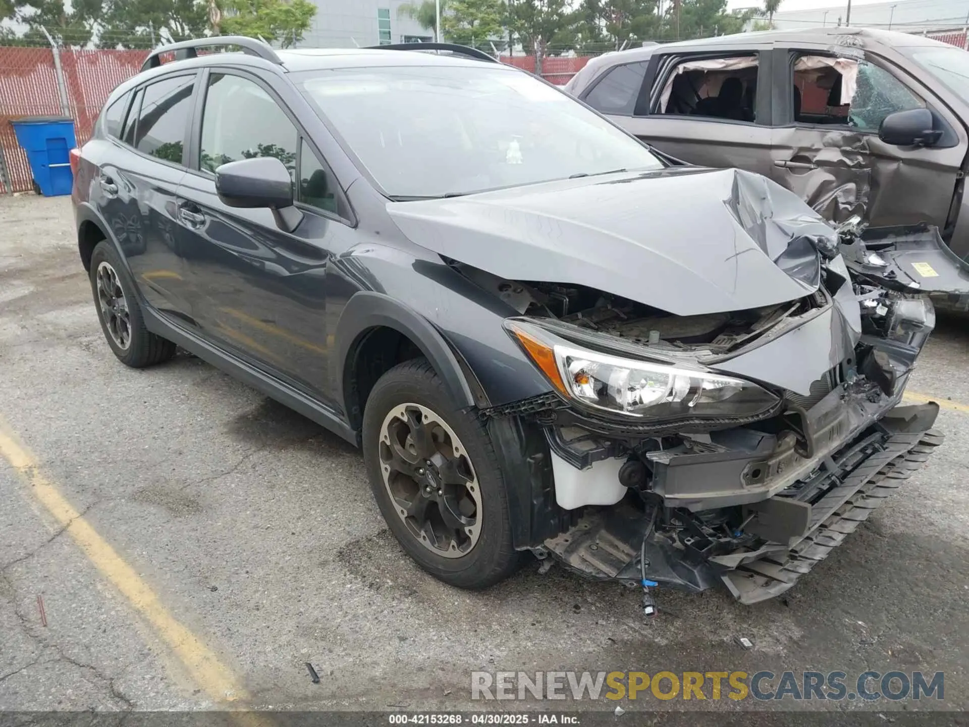 1 Photograph of a damaged car JF2GTAEC0NH222028 SUBARU CROSSTREK 2022