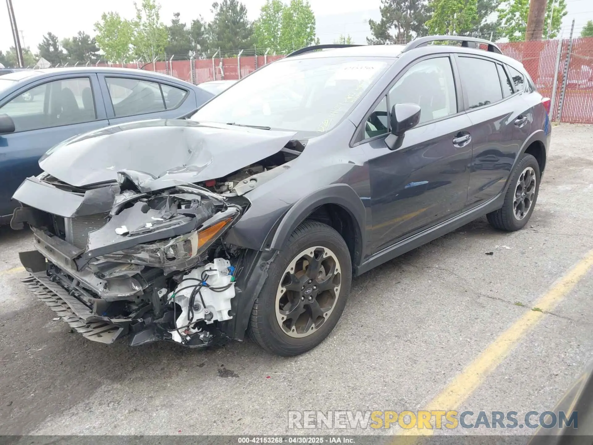 2 Photograph of a damaged car JF2GTAEC0NH222028 SUBARU CROSSTREK 2022