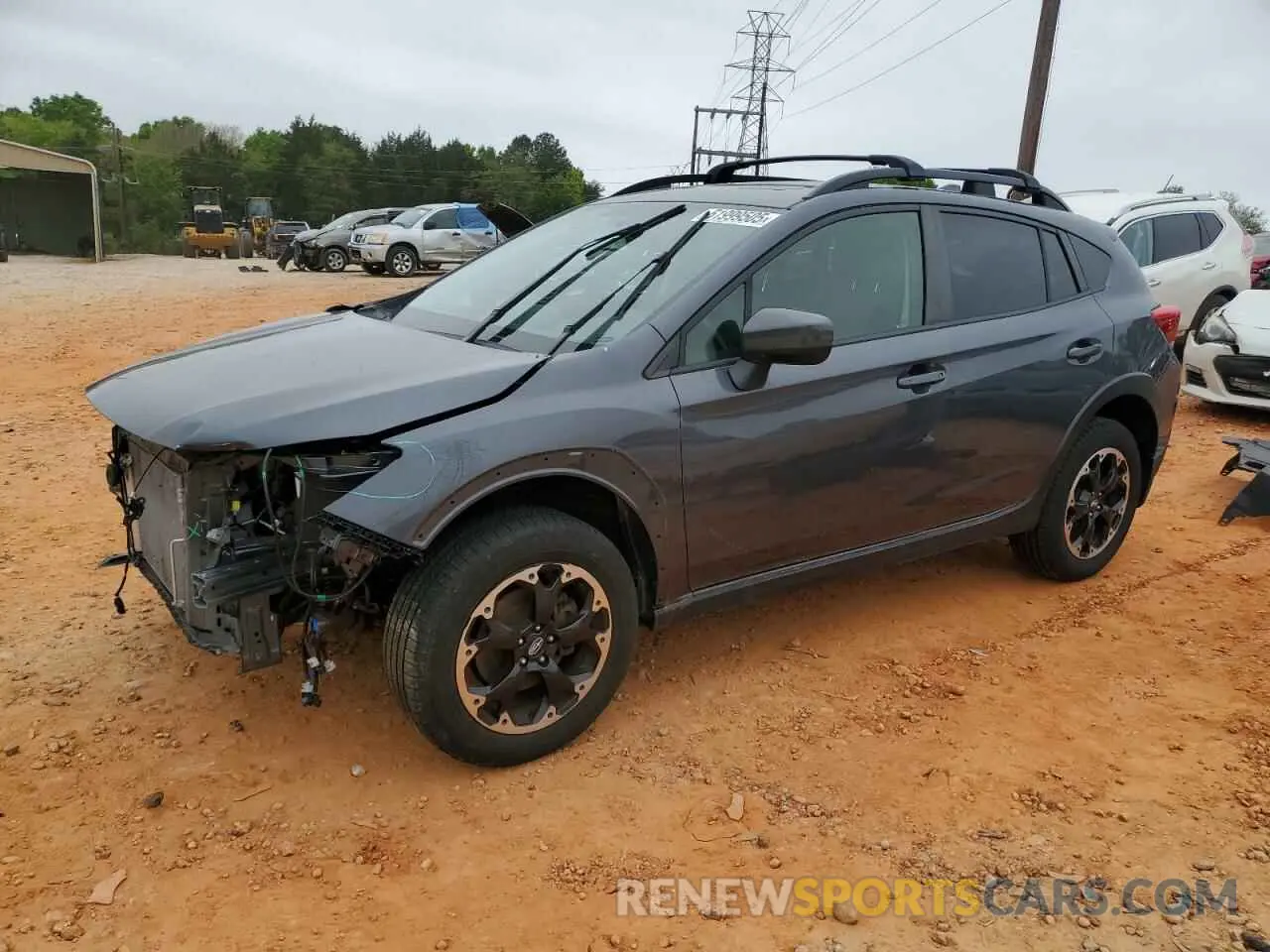 1 Photograph of a damaged car JF2GTAEC4NH279221 SUBARU CROSSTREK 2022