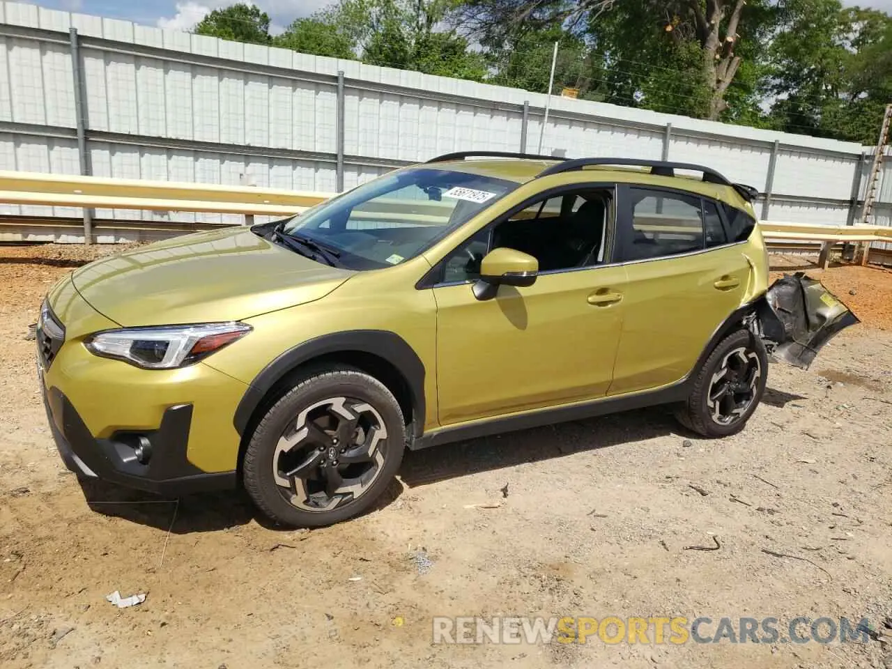 1 Photograph of a damaged car JF2GTHMC2NH262170 SUBARU CROSSTREK 2022