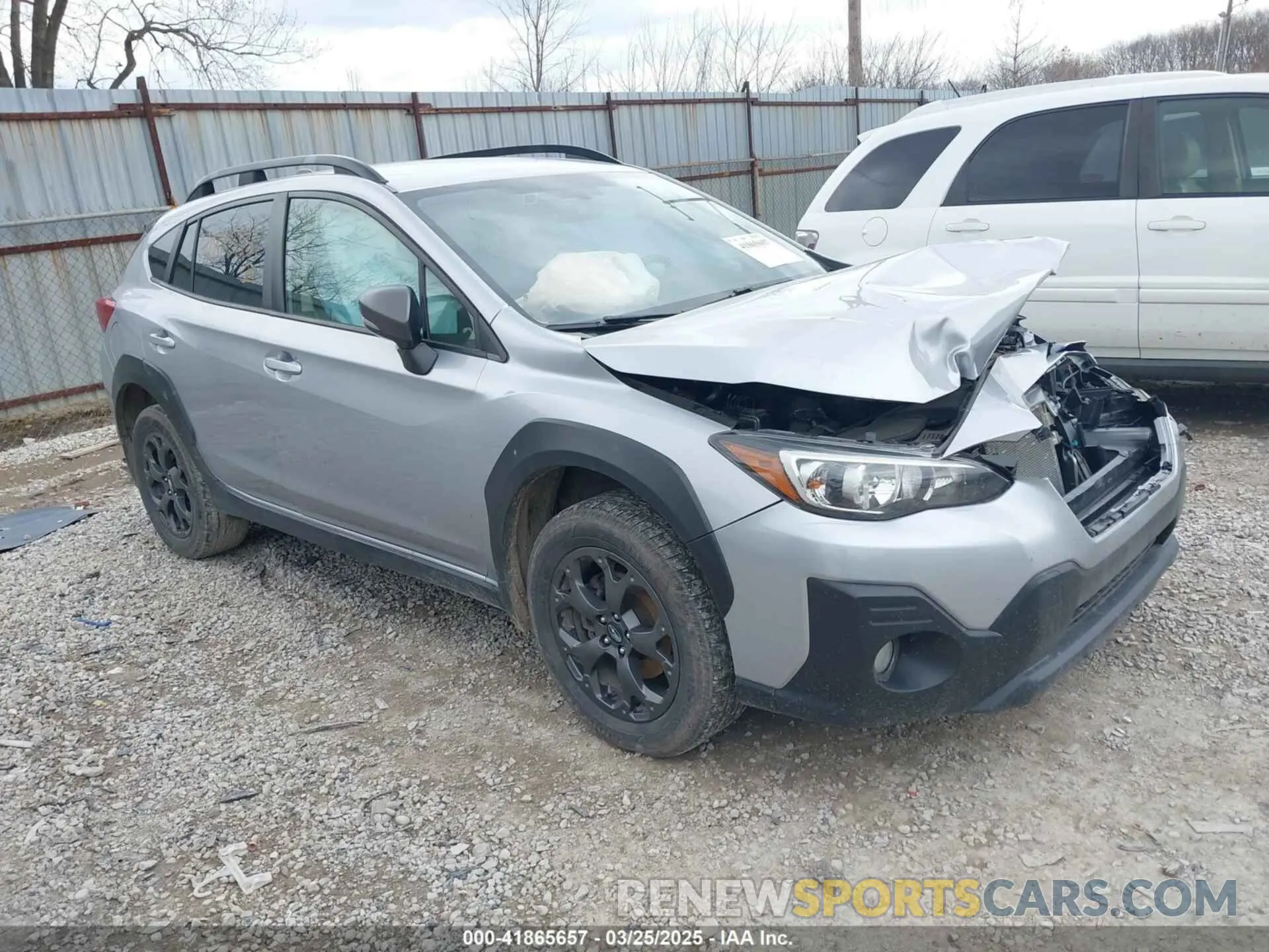 1 Photograph of a damaged car JF2GTHRC2NH277258 SUBARU CROSSTREK 2022