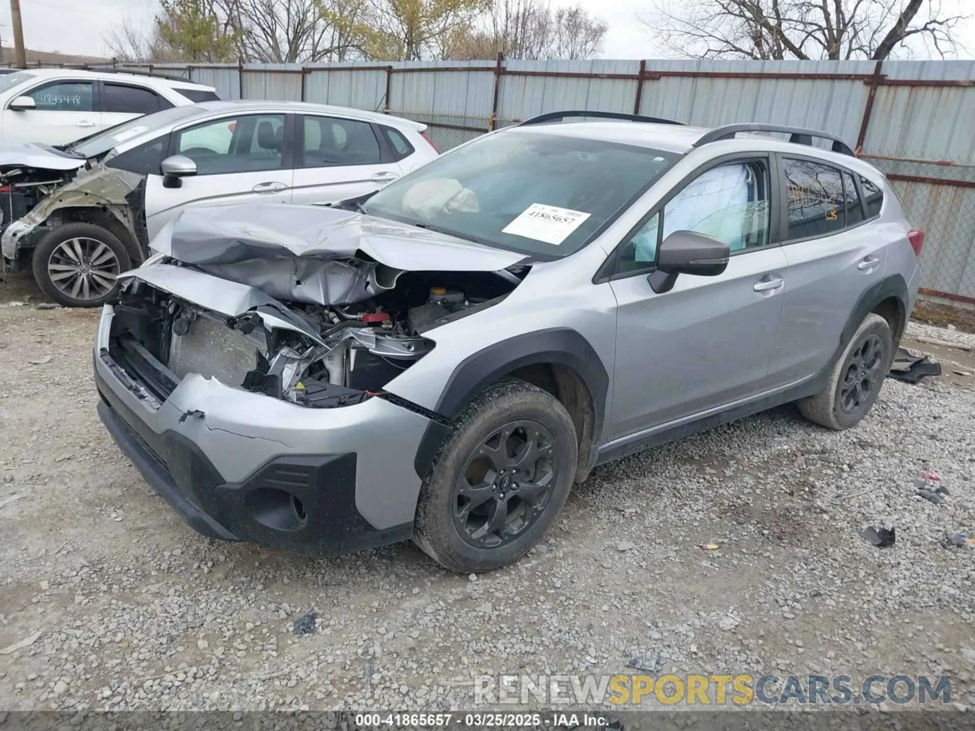 2 Photograph of a damaged car JF2GTHRC2NH277258 SUBARU CROSSTREK 2022