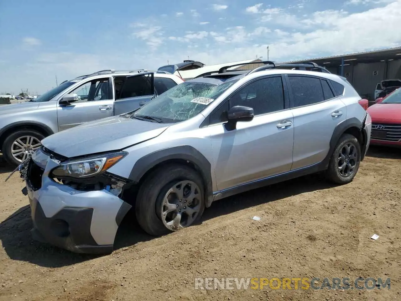 1 Photograph of a damaged car JF2GTHSC6NH286524 SUBARU CROSSTREK 2022