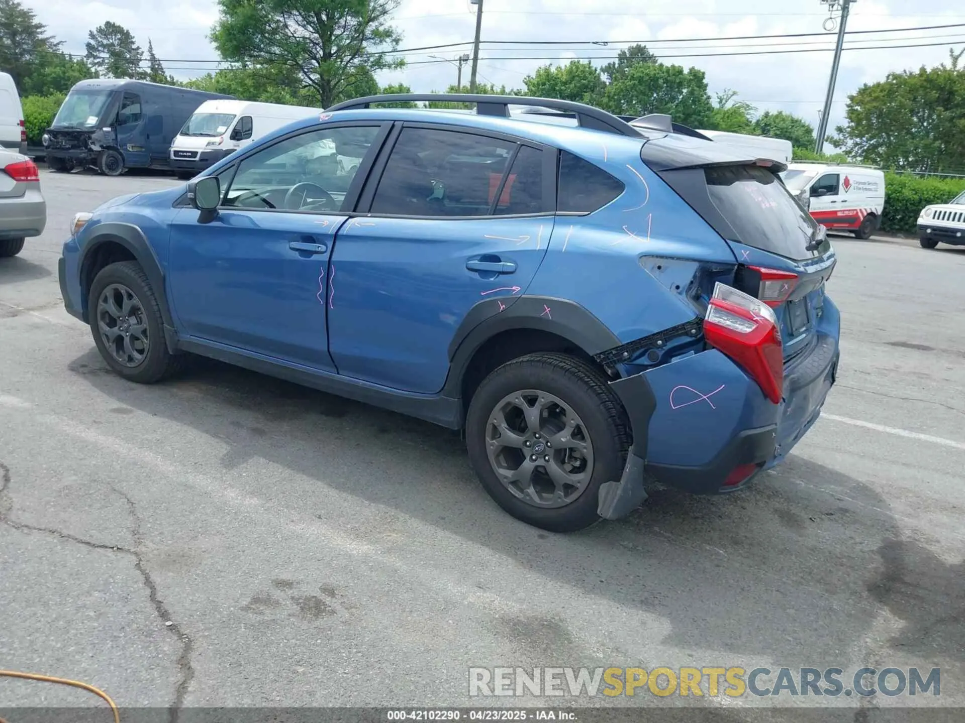 3 Photograph of a damaged car JF2GTHSC9NH265506 SUBARU CROSSTREK 2022