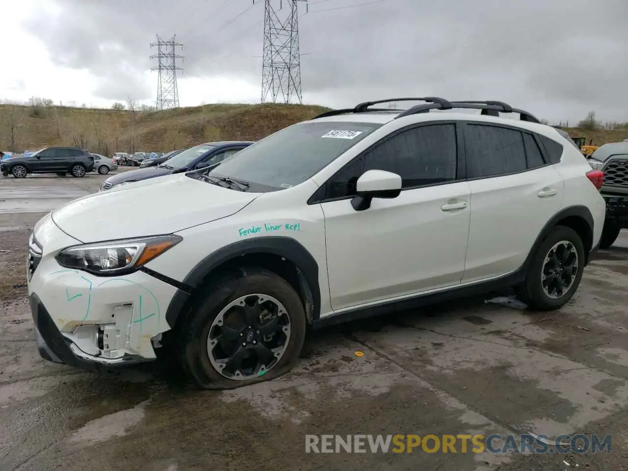 1 Photograph of a damaged car JF2GTAEC3PH245015 SUBARU CROSSTREK 2023