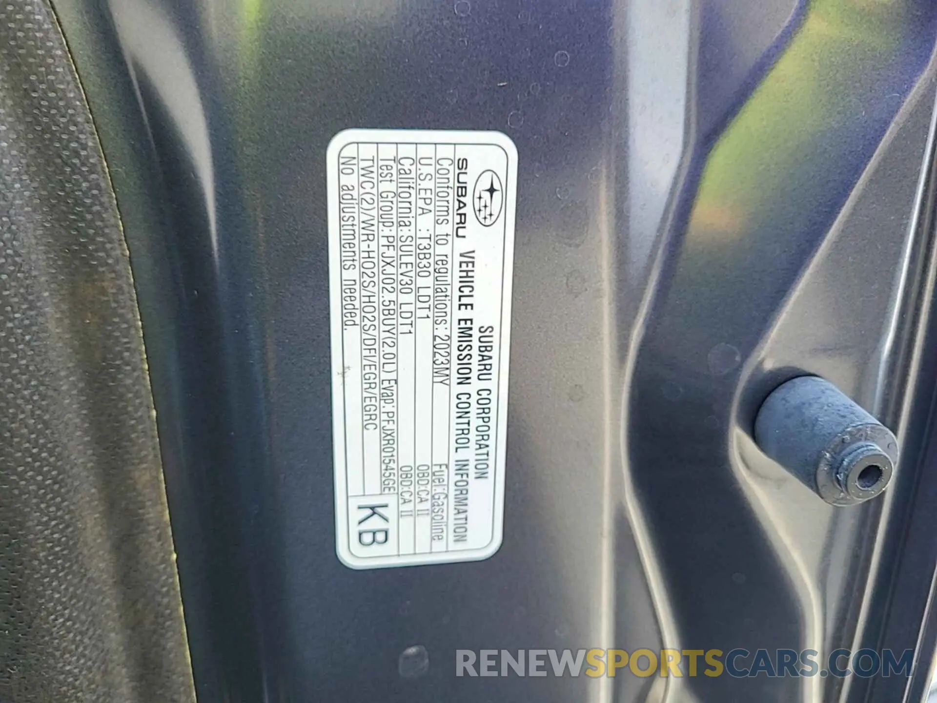27 Photograph of a damaged car JF2GTAPC7PH256337 SUBARU CROSSTREK 2023