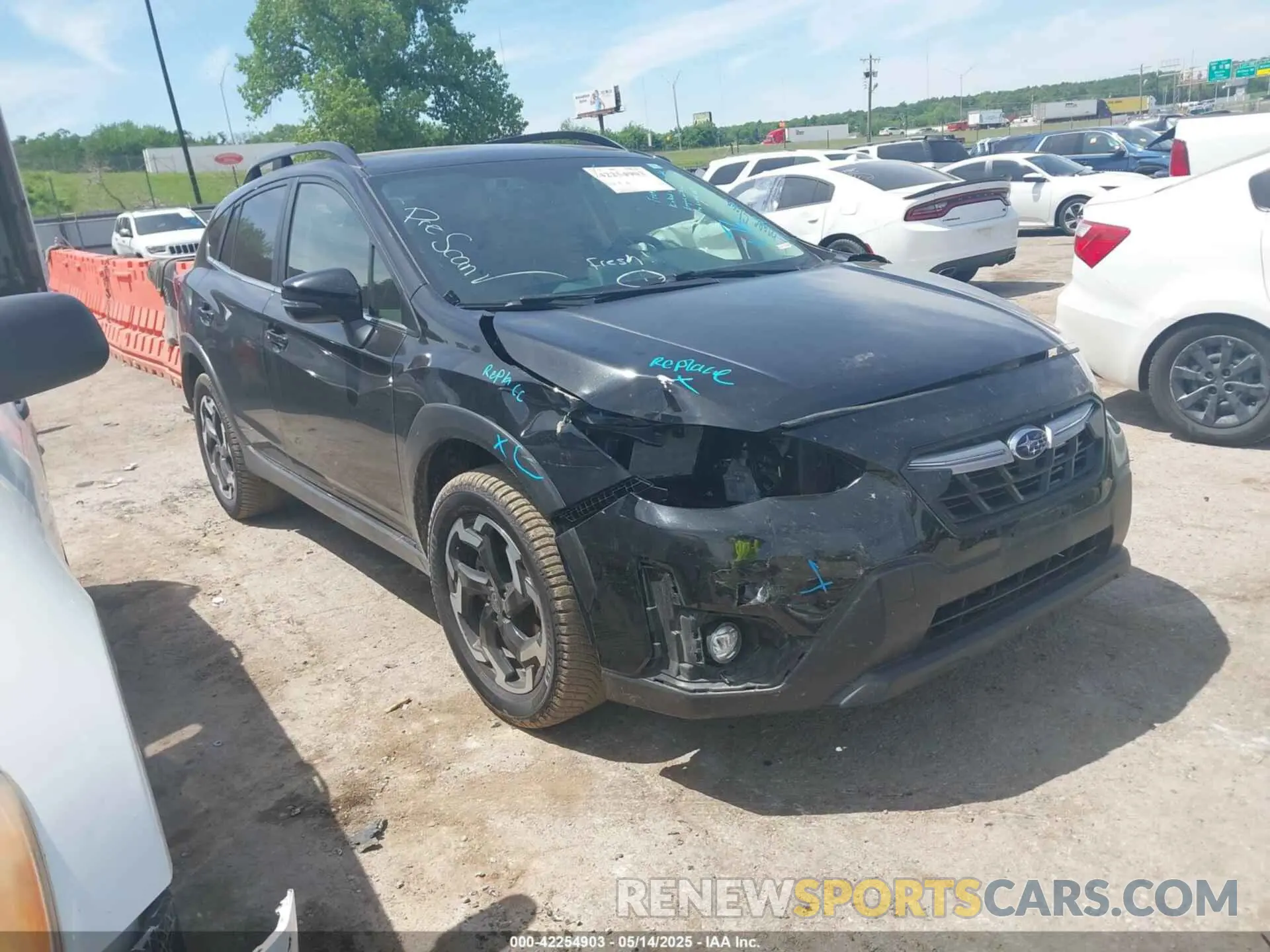 1 Photograph of a damaged car JF2GTHMC9P8331360 SUBARU CROSSTREK 2023