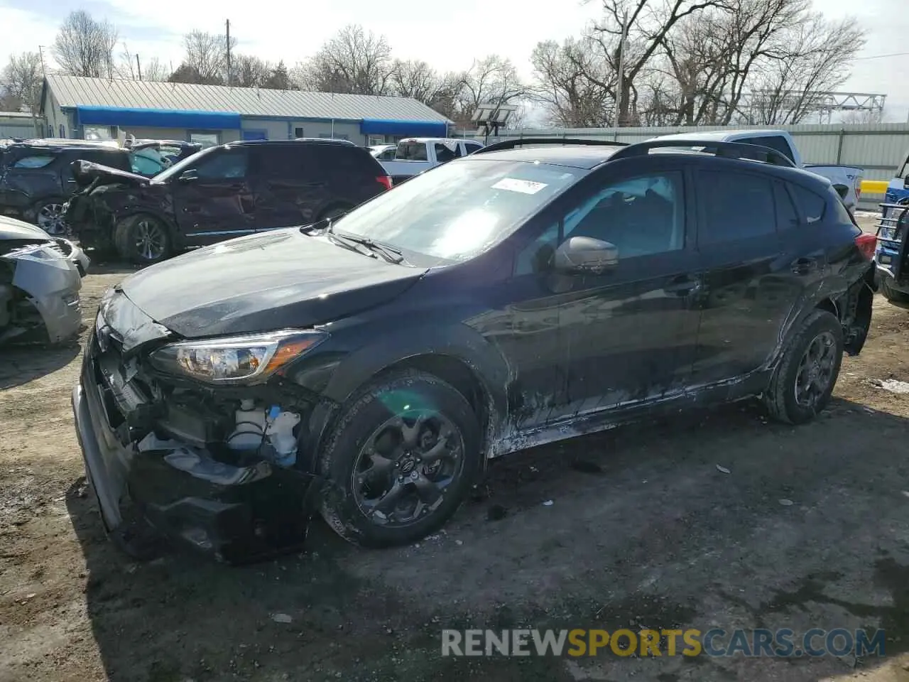 1 Photograph of a damaged car JF2GTHRC5PH247948 SUBARU CROSSTREK 2023