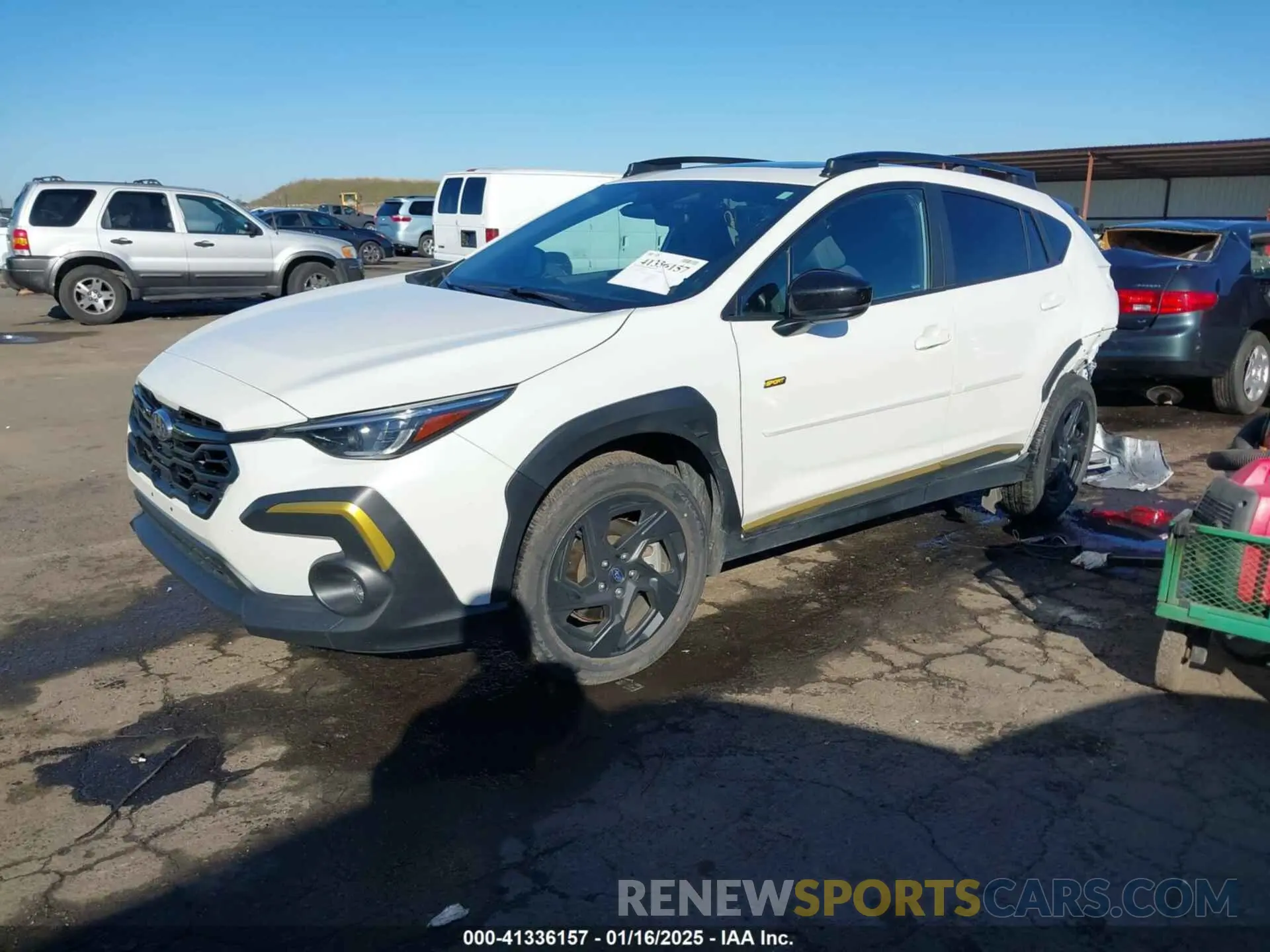 2 Photograph of a damaged car 4S4GUHF60R3701321 SUBARU CROSSTREK 2024
