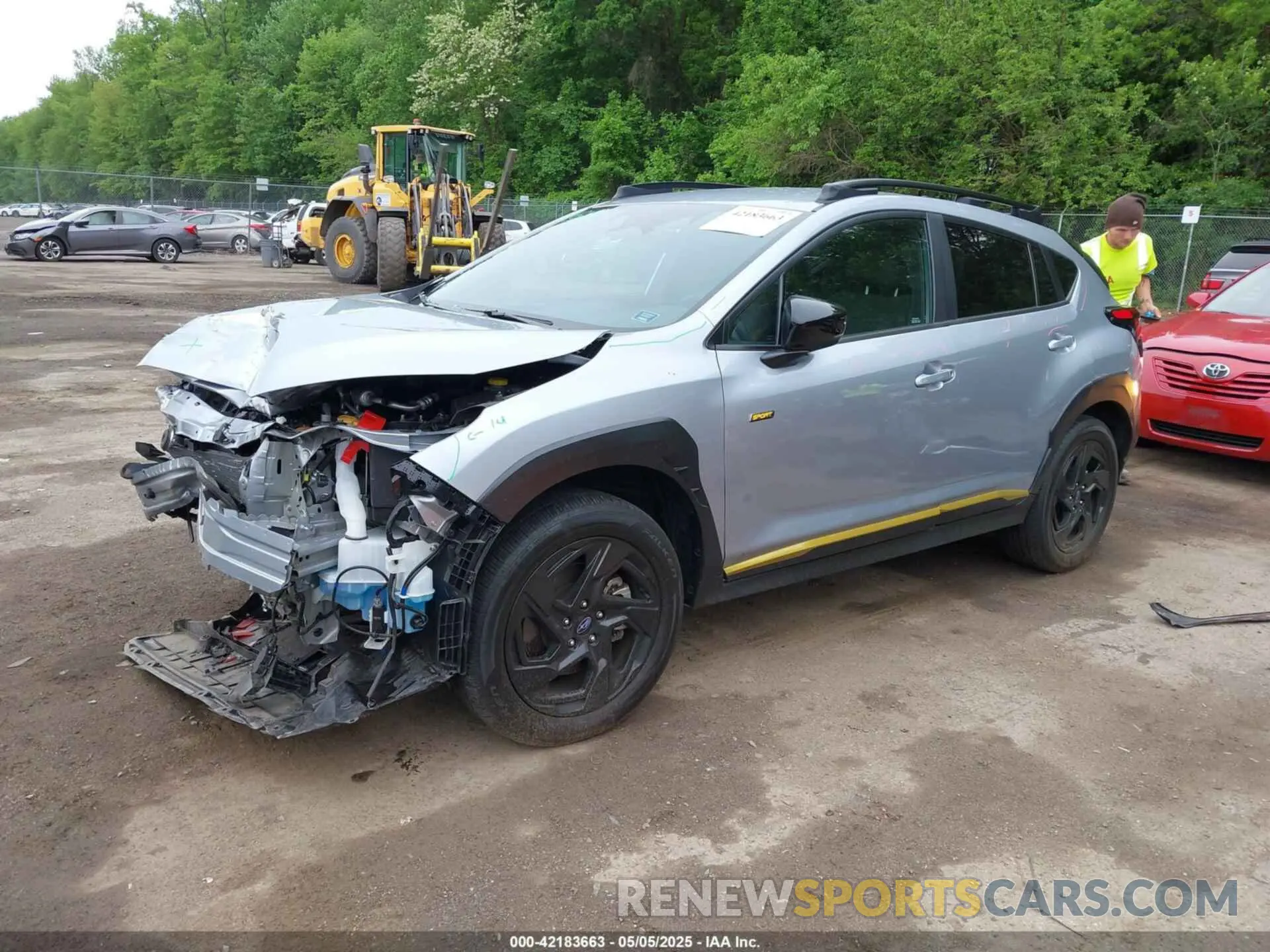 2 Photograph of a damaged car 4S4GUHF63R3766924 SUBARU CROSSTREK 2024