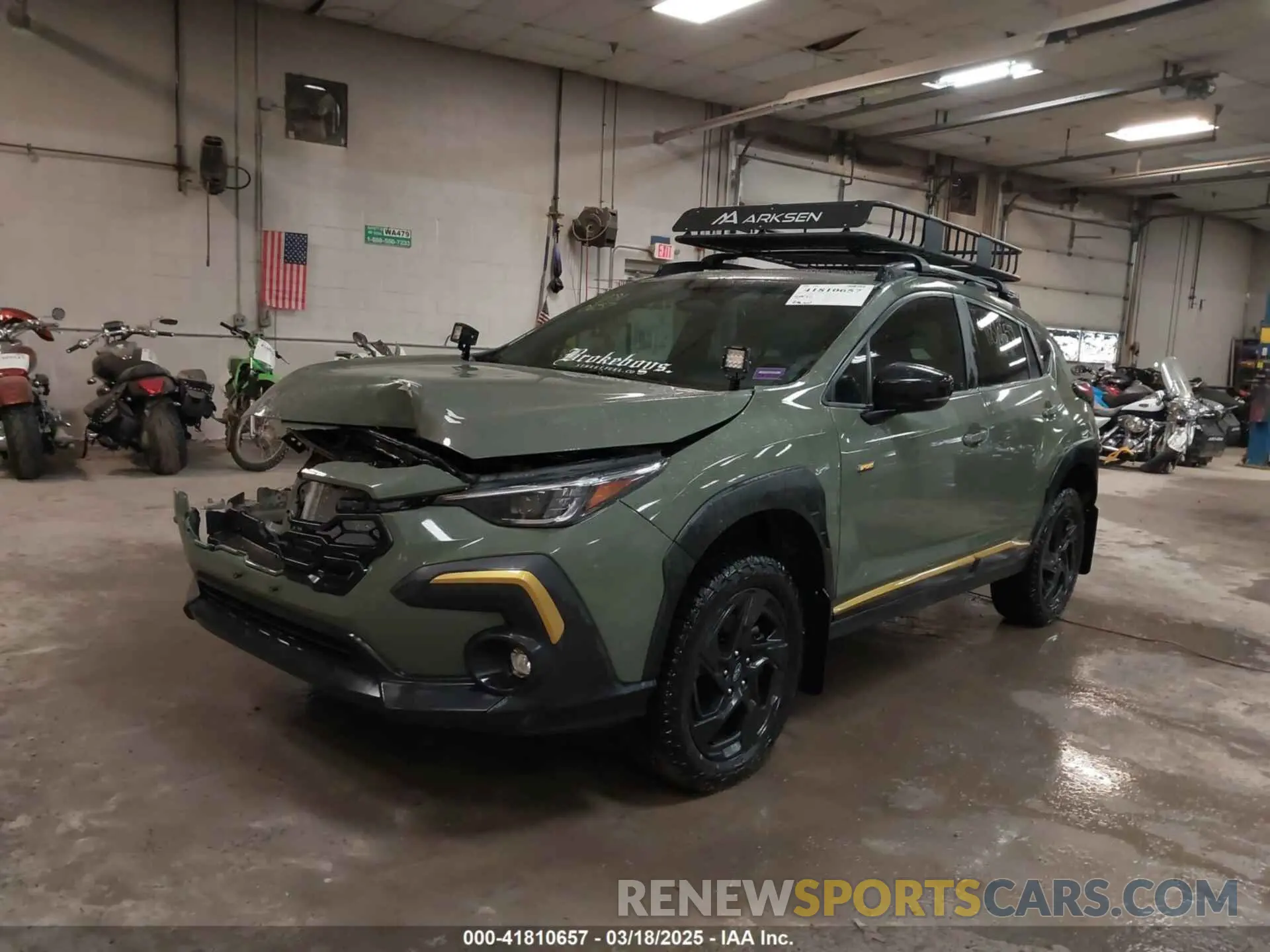 2 Photograph of a damaged car 4S4GUHF63R3778796 SUBARU CROSSTREK 2024