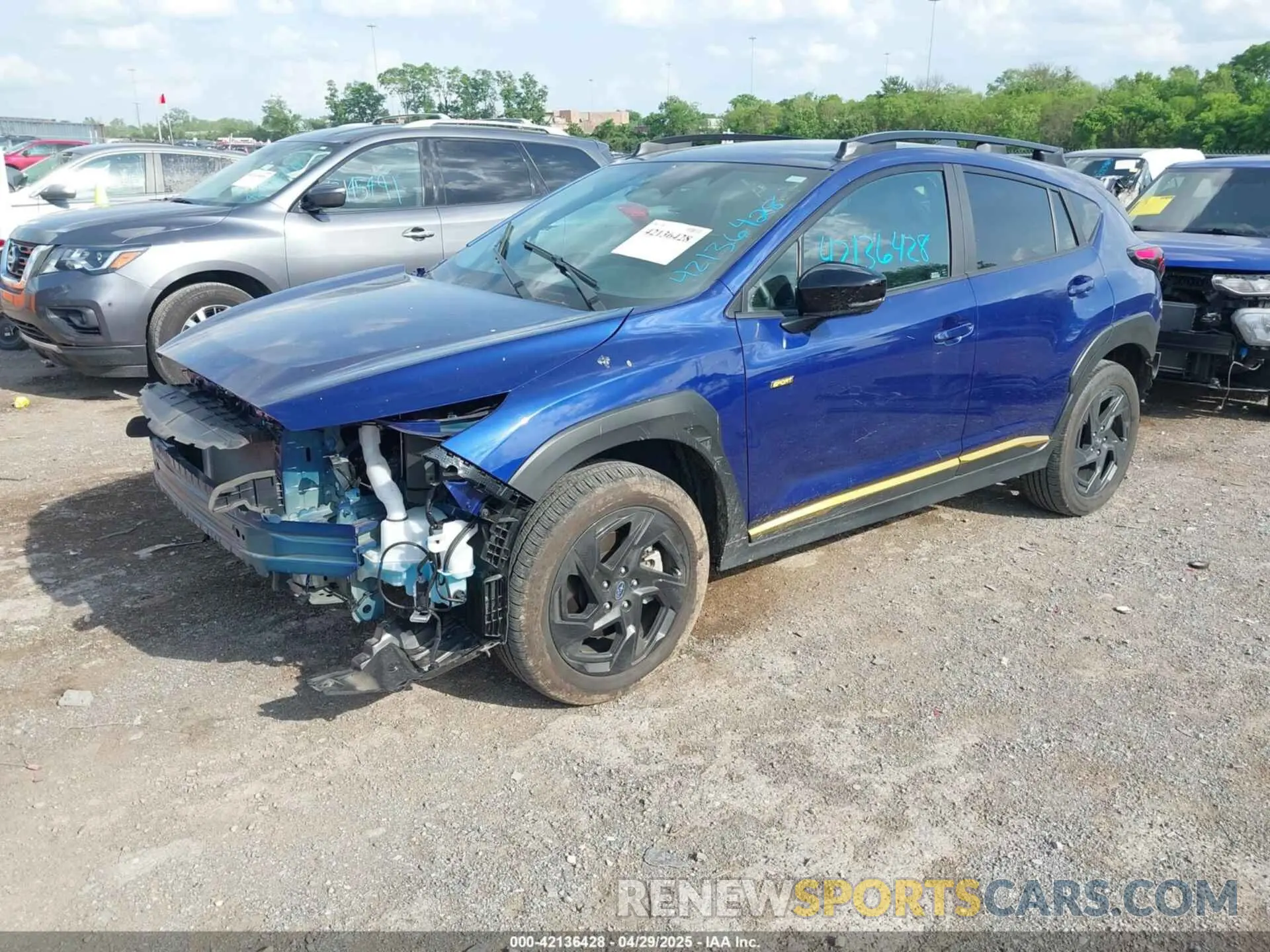 2 Photograph of a damaged car 4S4GUHF63R3801722 SUBARU CROSSTREK 2024
