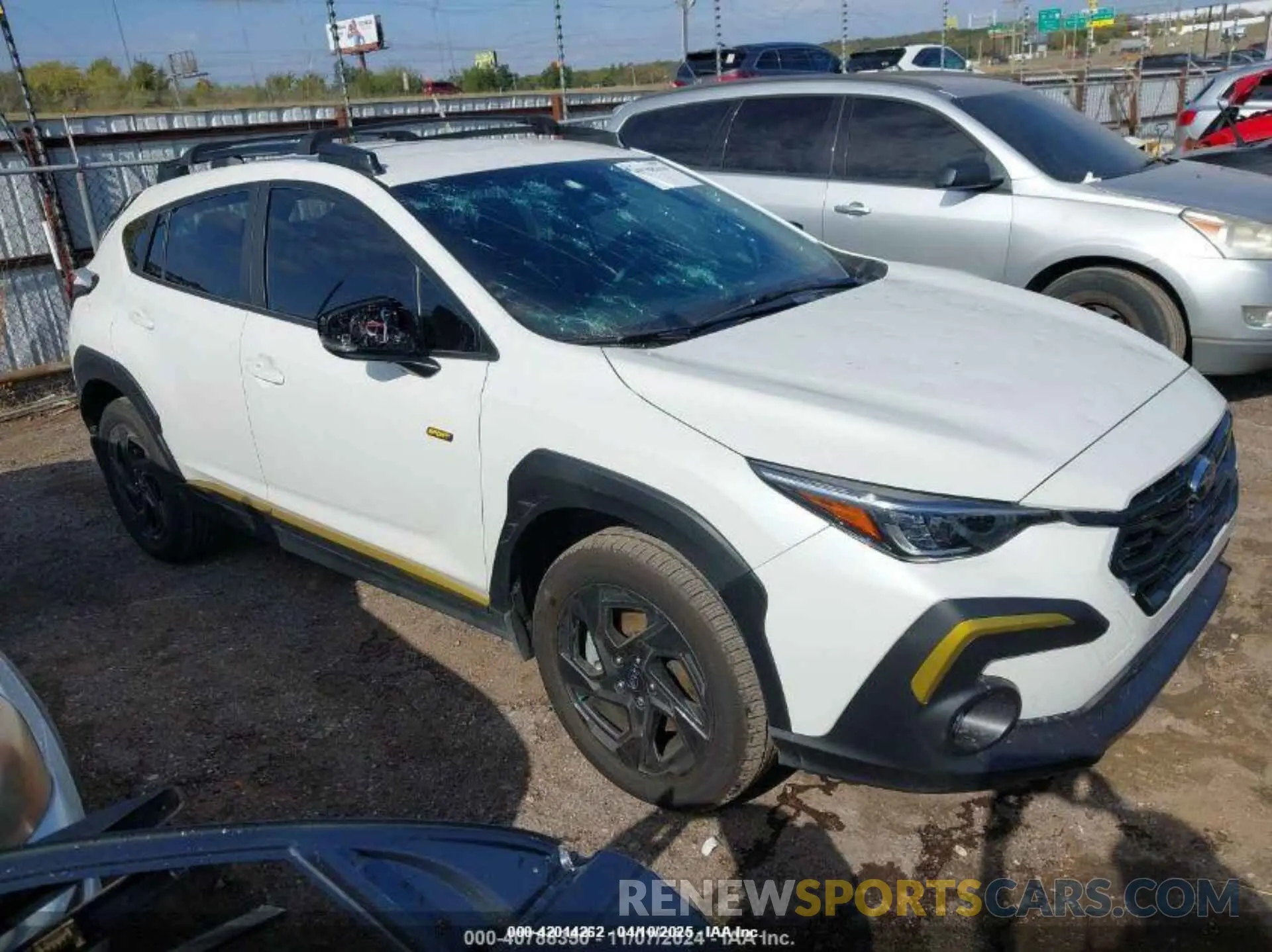 1 Photograph of a damaged car 4S4GUHF65R3808073 SUBARU CROSSTREK 2024