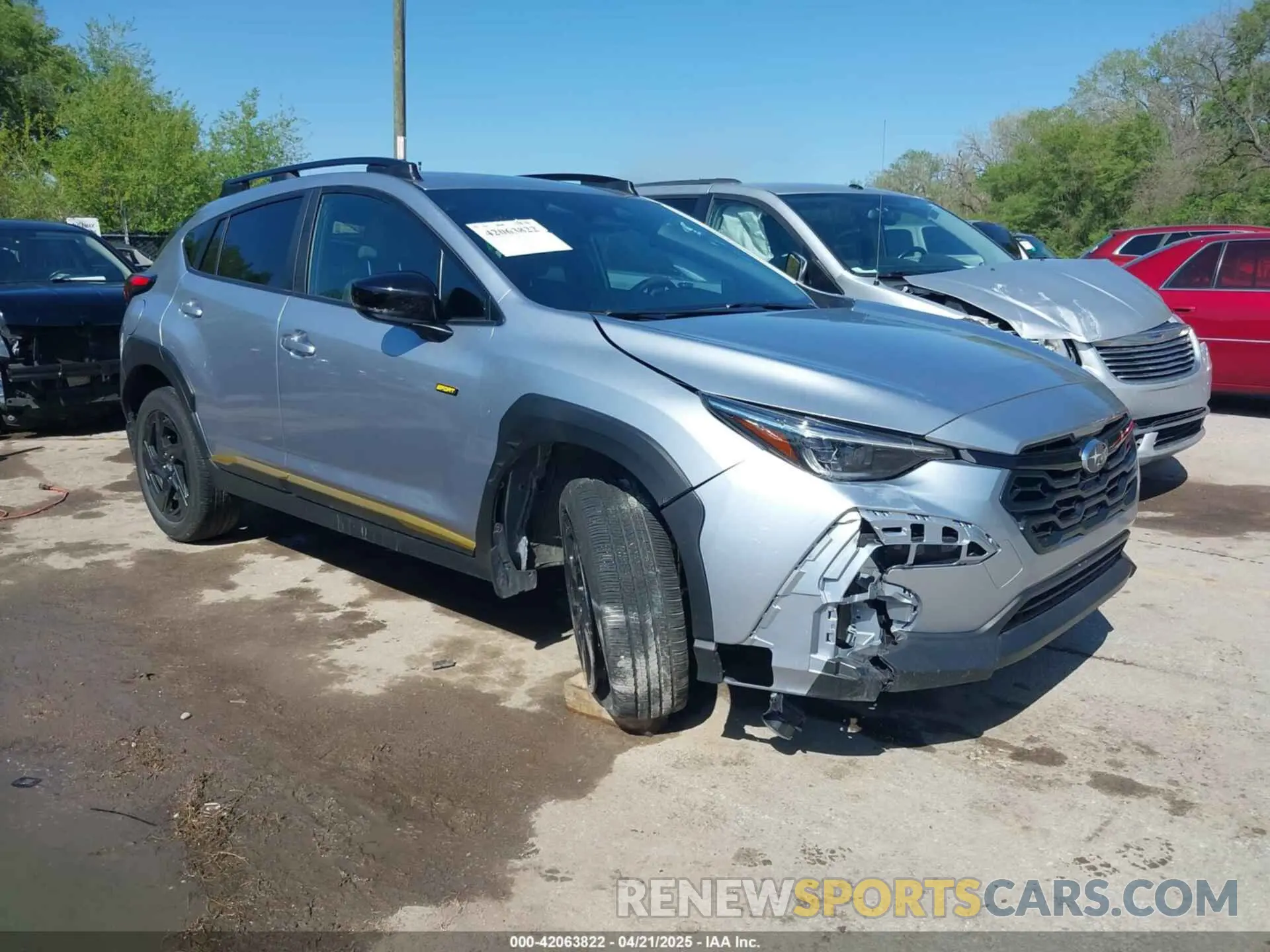 1 Photograph of a damaged car 4S4GUHF66R3796175 SUBARU CROSSTREK 2024