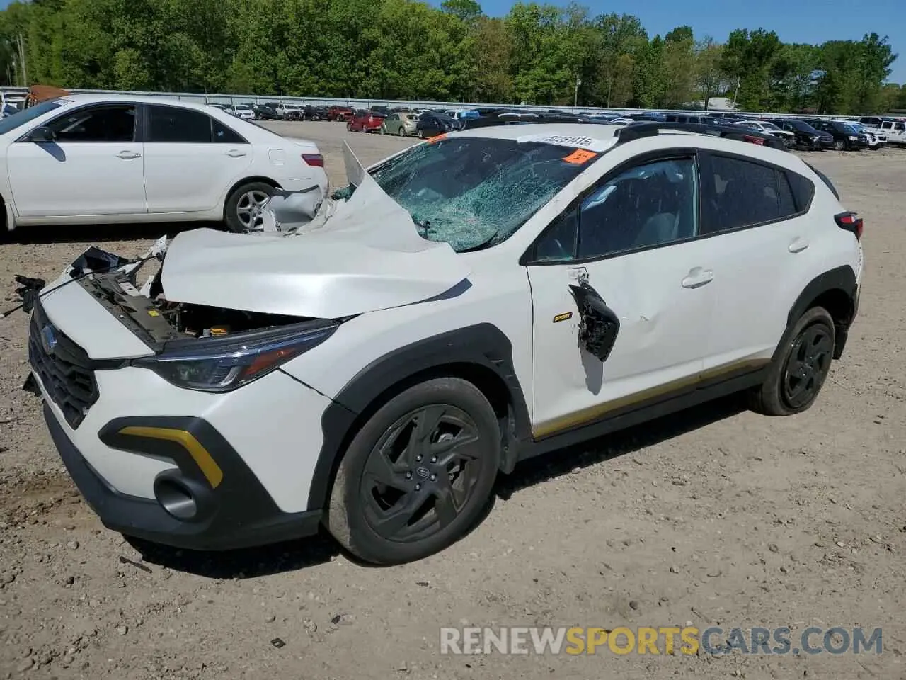 1 Photograph of a damaged car 4S4GUHF6XR3743821 SUBARU CROSSTREK 2024