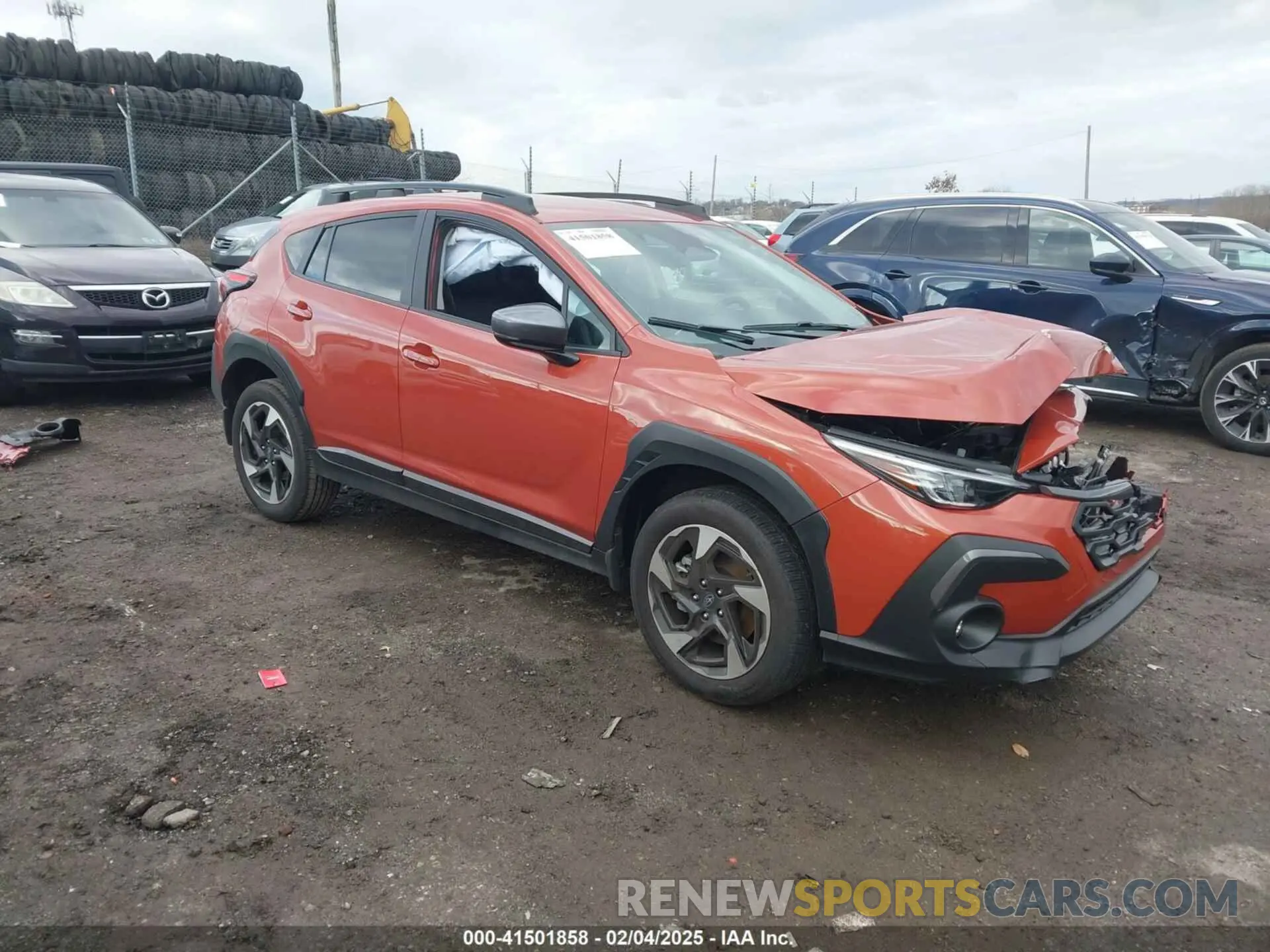 1 Photograph of a damaged car 4S4GUHL63R3820579 SUBARU CROSSTREK 2024