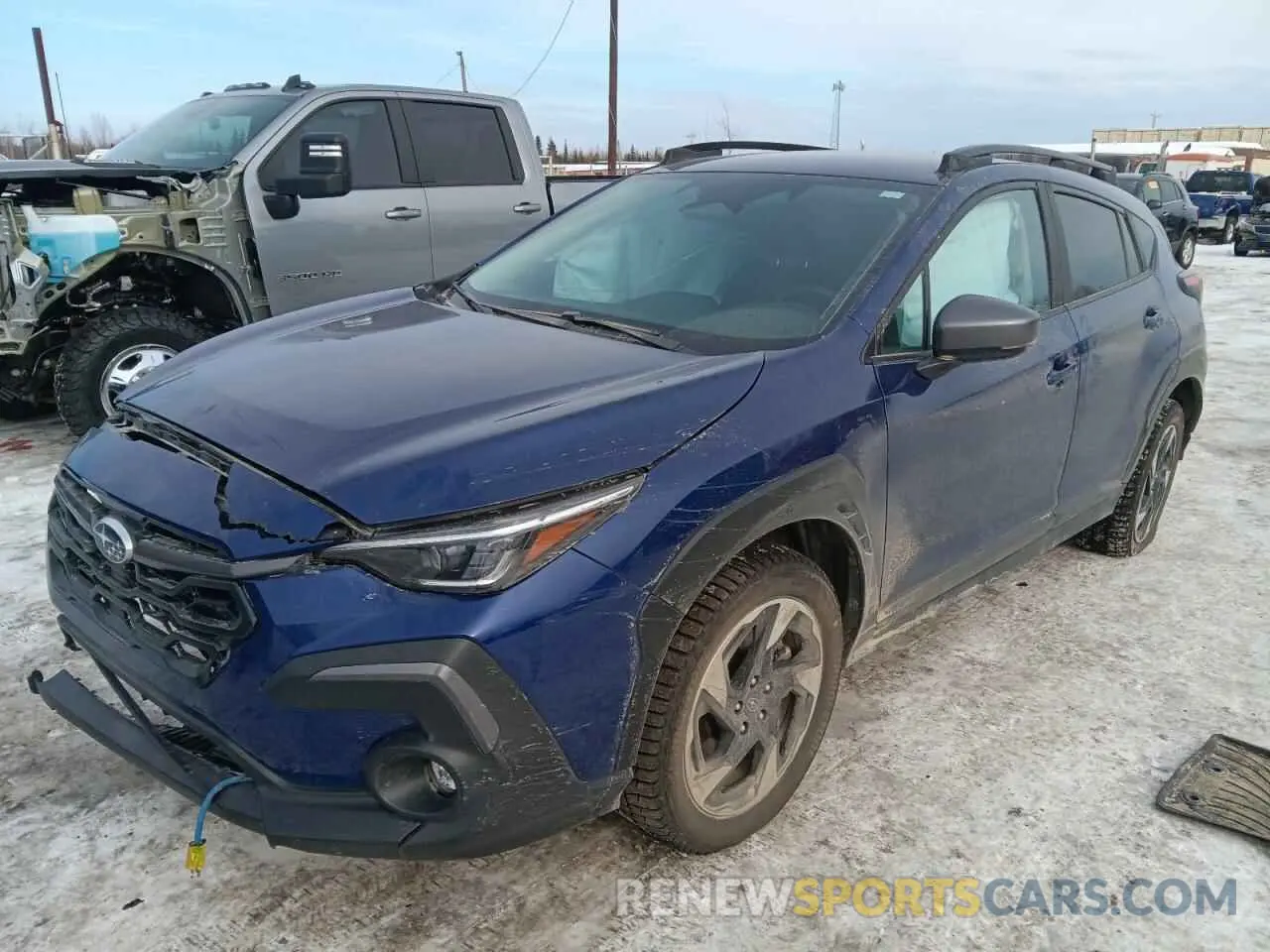 1 Photograph of a damaged car 4S4GUHL6XR3813032 SUBARU CROSSTREK 2024