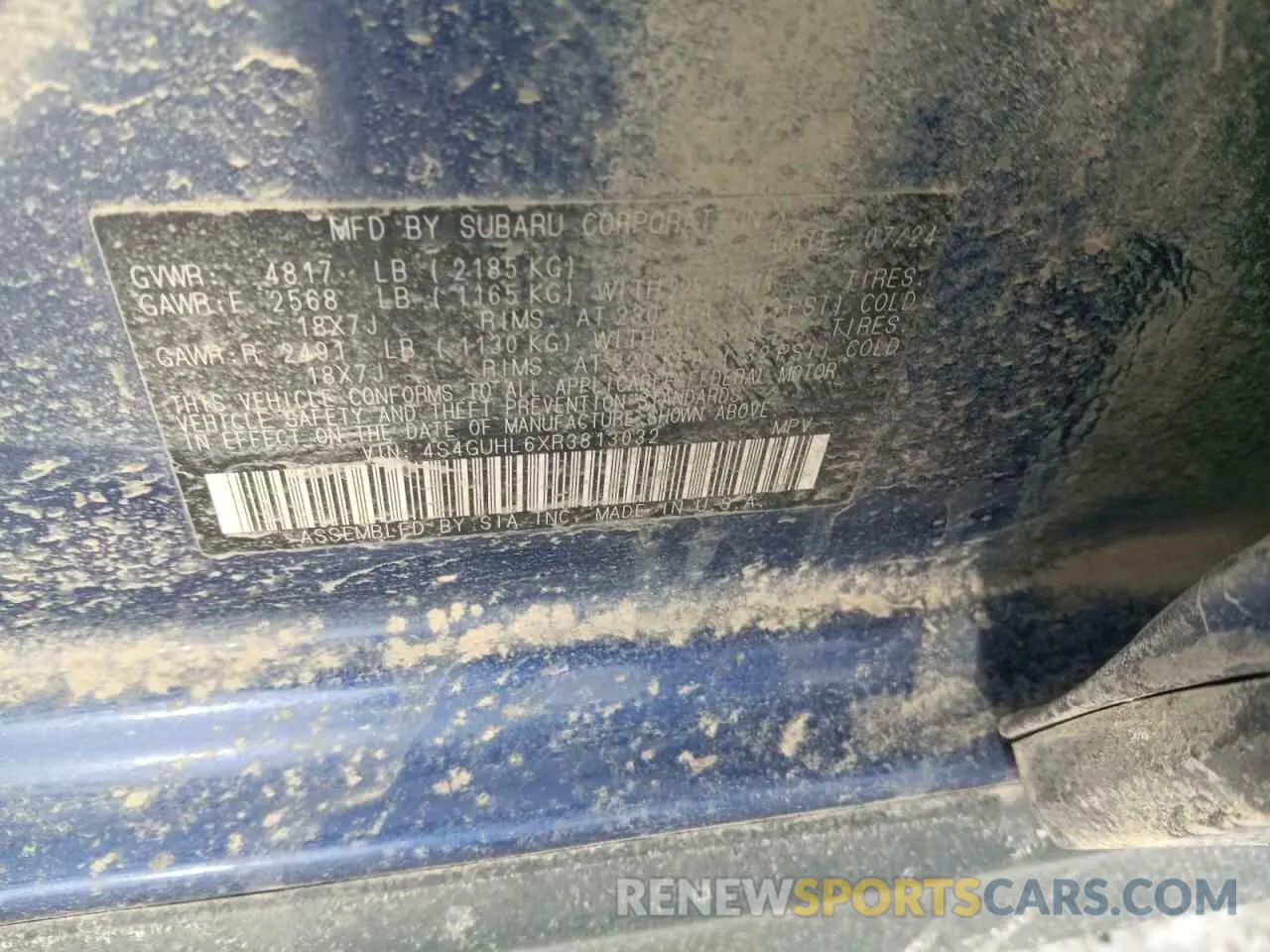 13 Photograph of a damaged car 4S4GUHL6XR3813032 SUBARU CROSSTREK 2024