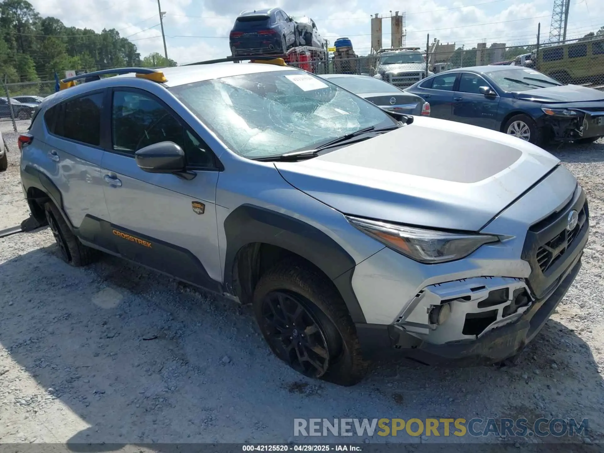 1 Photograph of a damaged car 4S4GUHT62R3743445 SUBARU CROSSTREK 2024