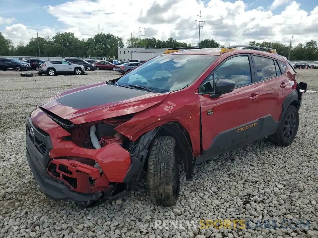 1 Photograph of a damaged car 4S4GUHT65R3763334 SUBARU CROSSTREK 2024