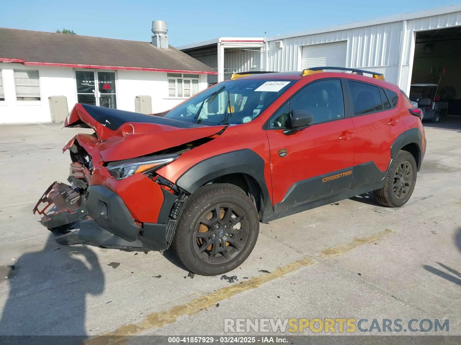 2 Photograph of a damaged car 4S4GUHU60R3814320 SUBARU CROSSTREK 2024