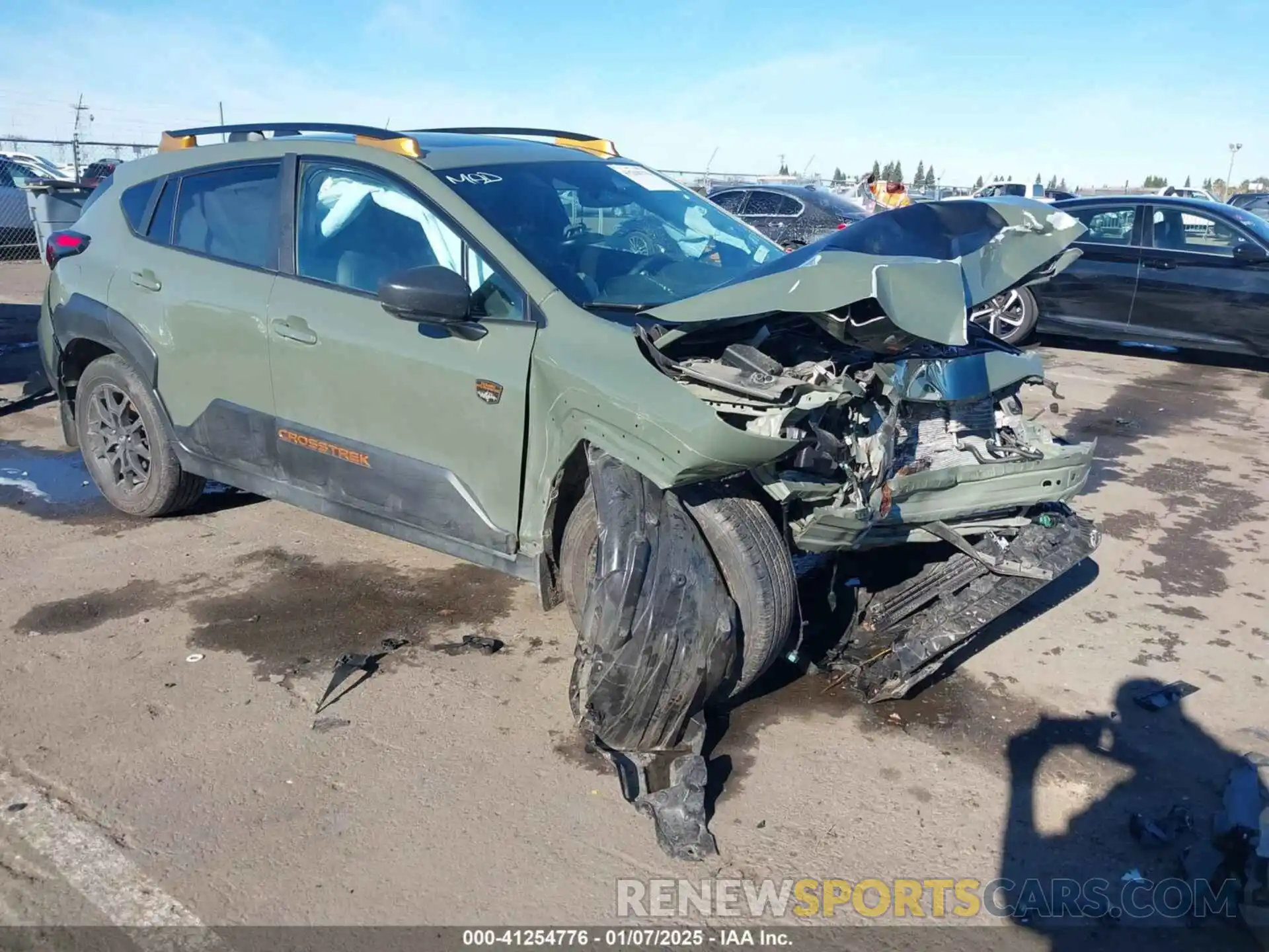 1 Photograph of a damaged car 4S4GUHU61R3784034 SUBARU CROSSTREK 2024